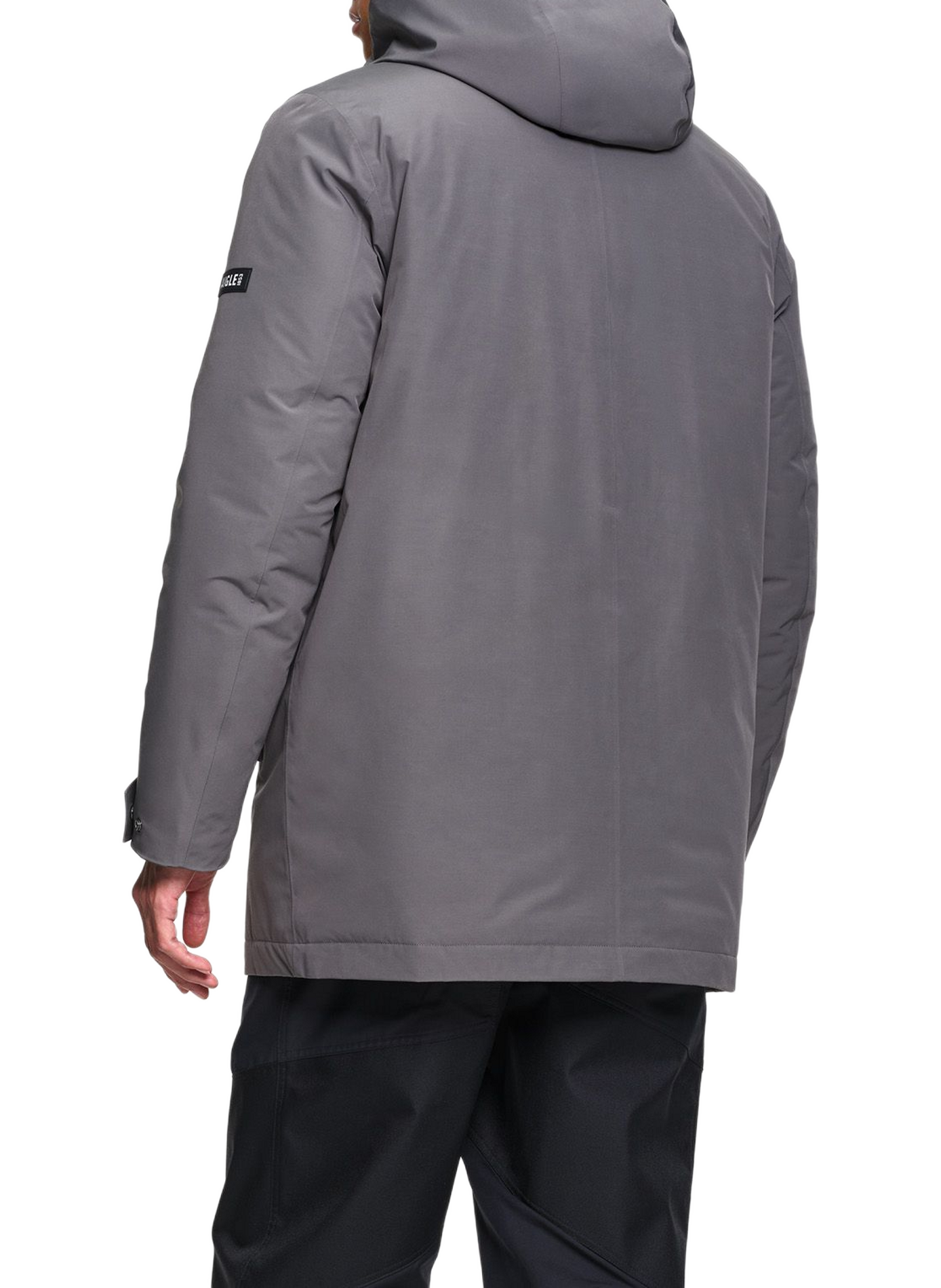 Parka mi-longue  droite MTD avec capuche AIGLE Gris