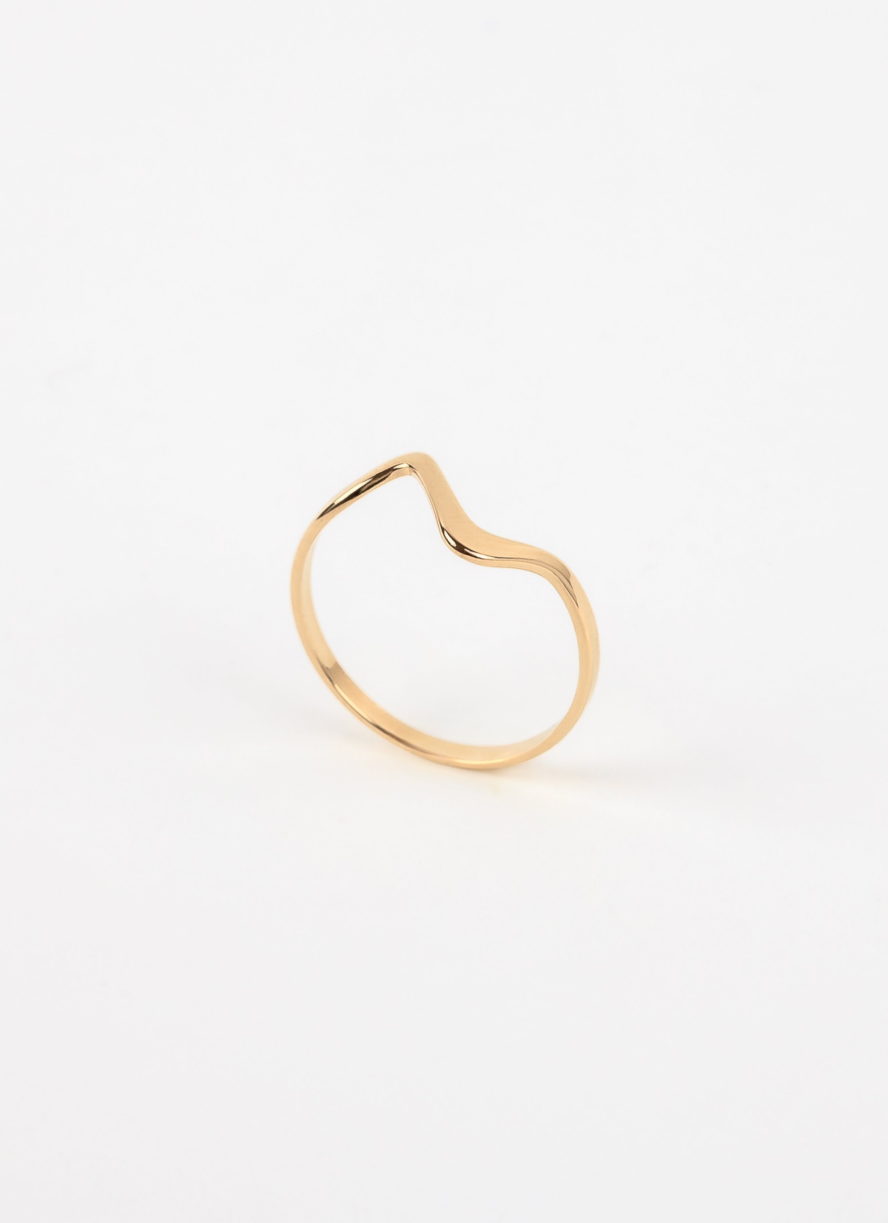 Bague cove  onde plaqué or ANNA SOTTILOTTA Doré