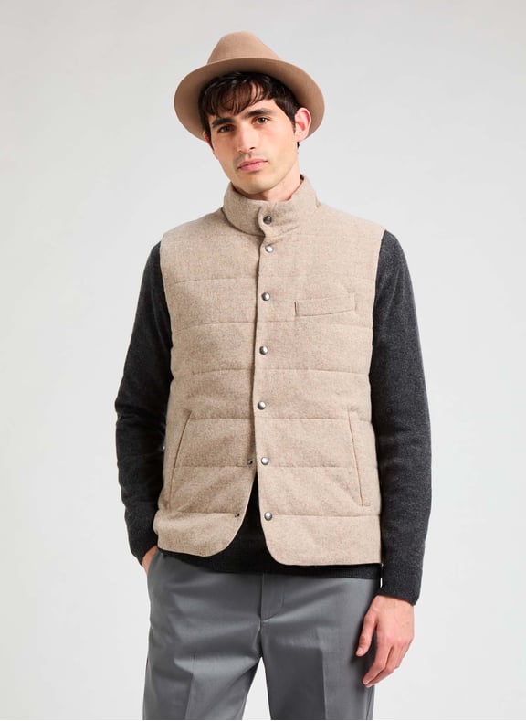 Doudoune sans manches Beige by HACKETT HACKETT Doudoune sans manches Beige