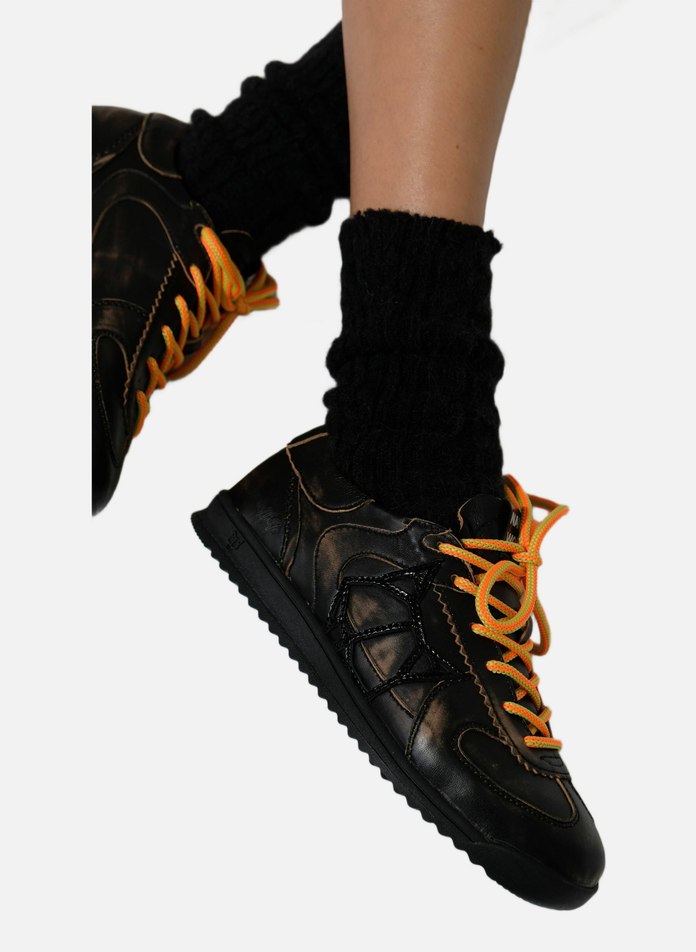 Baskets exposuree NAKED WOLFE Noir