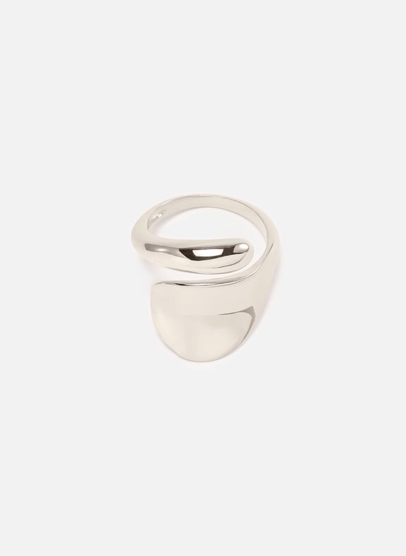 Adjustable ring Silver by AU PRINTEMPS PARIS AU PRINTEMPS PARIS Adjustable ring Silver