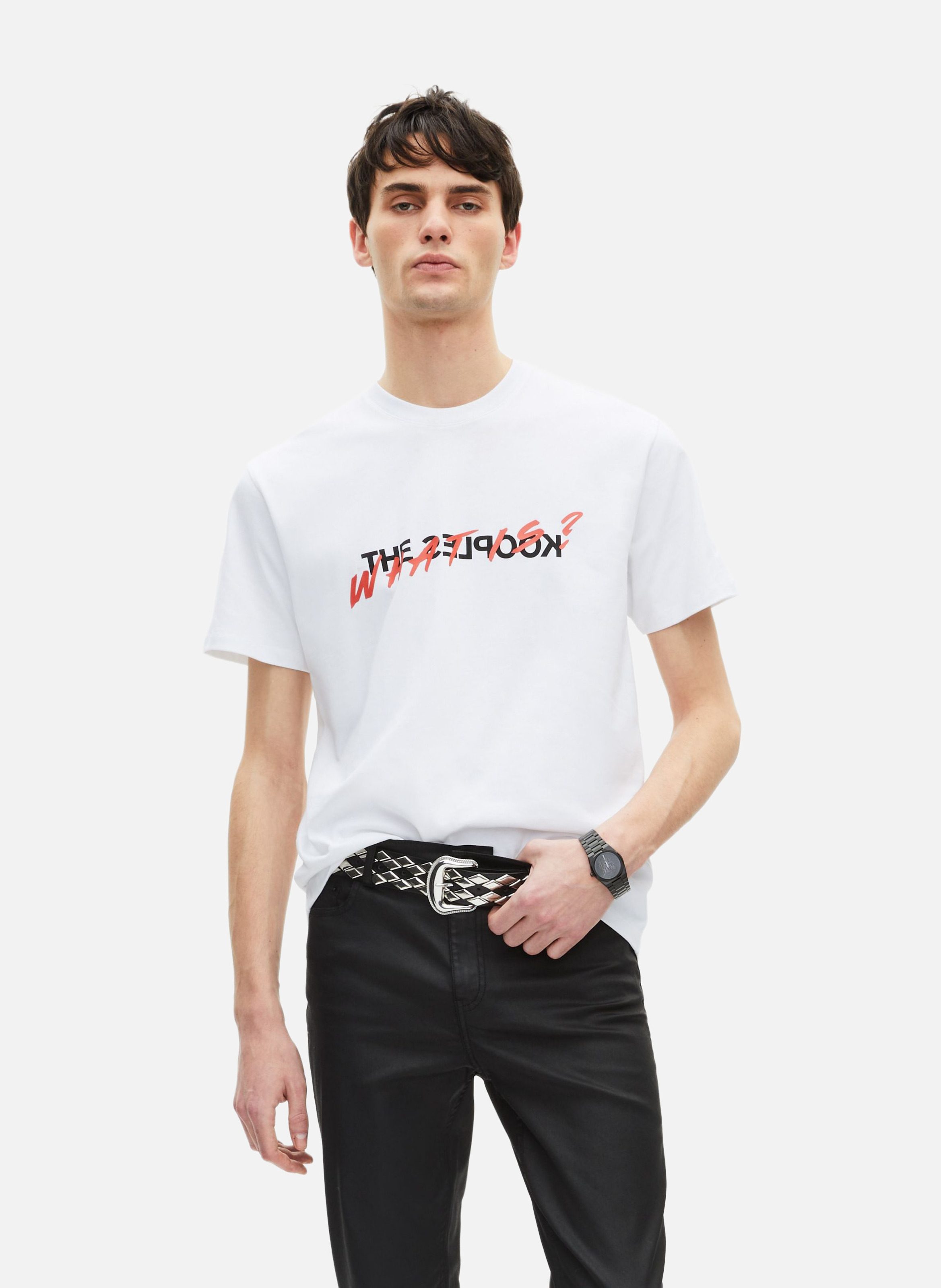 T-shirt logo iconique what is THE KOOPLES Blanc