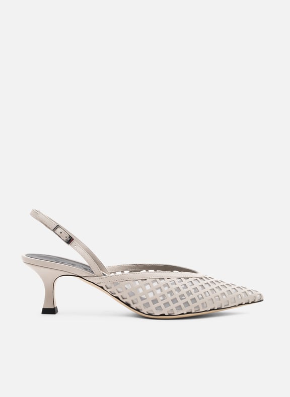 Sling back lucky en nappa Blanc by PARALLELE PARALLELE Sling back lucky en nappa Blanc