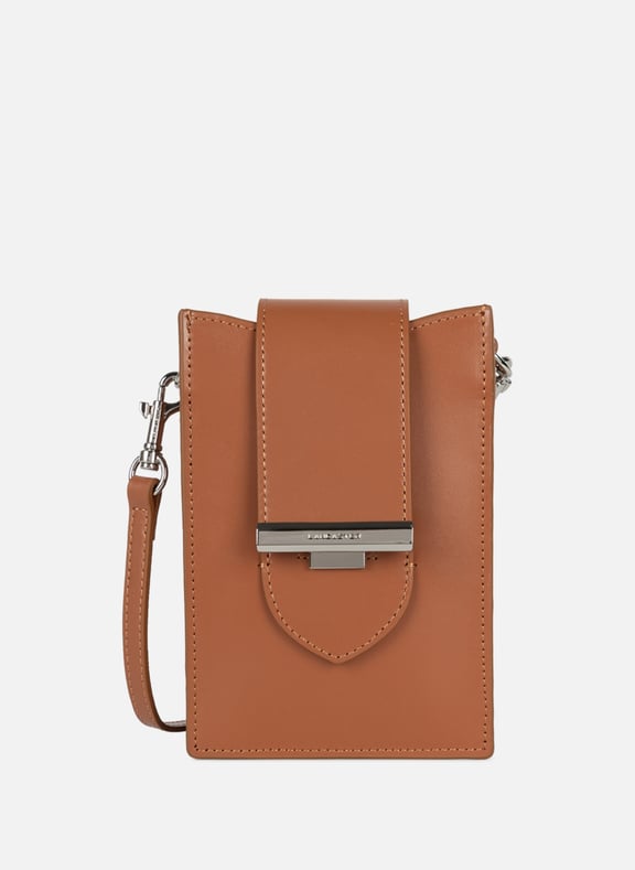 Pochette smartphone - paris ily Marron by LANCASTER LANCASTER Pochette smartphone - paris ily Marron