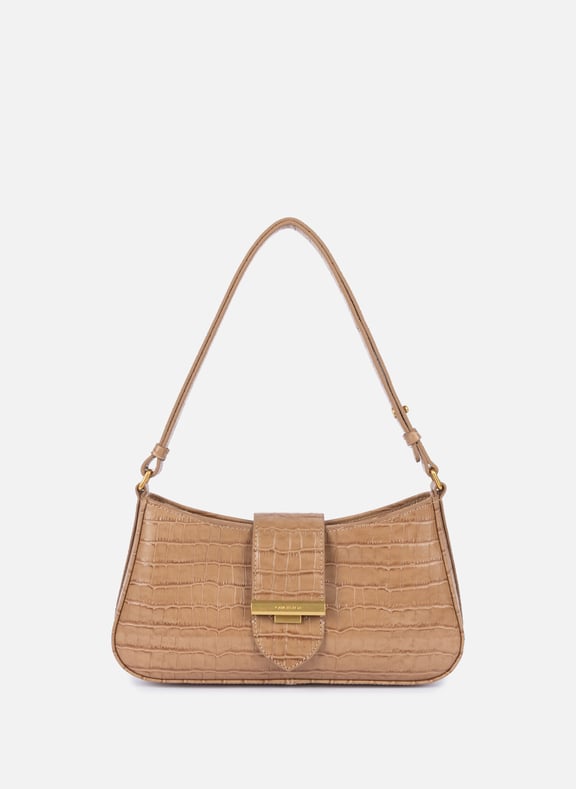 Sac besace - exo ily Marron by LANCASTER LANCASTER Sac besace - exo ily Marron