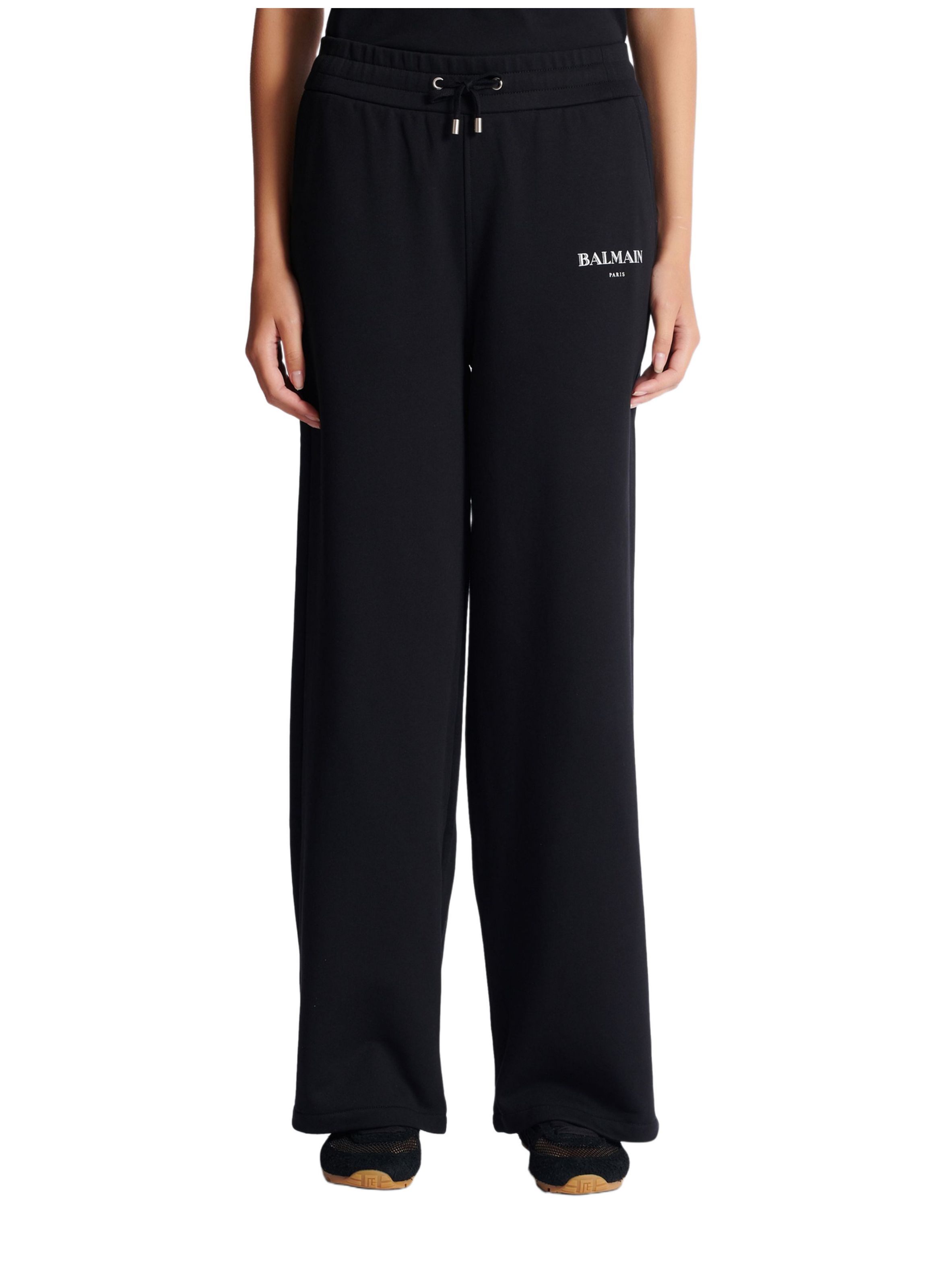 Pantalon sportswear en jersey BALMAIN Noir