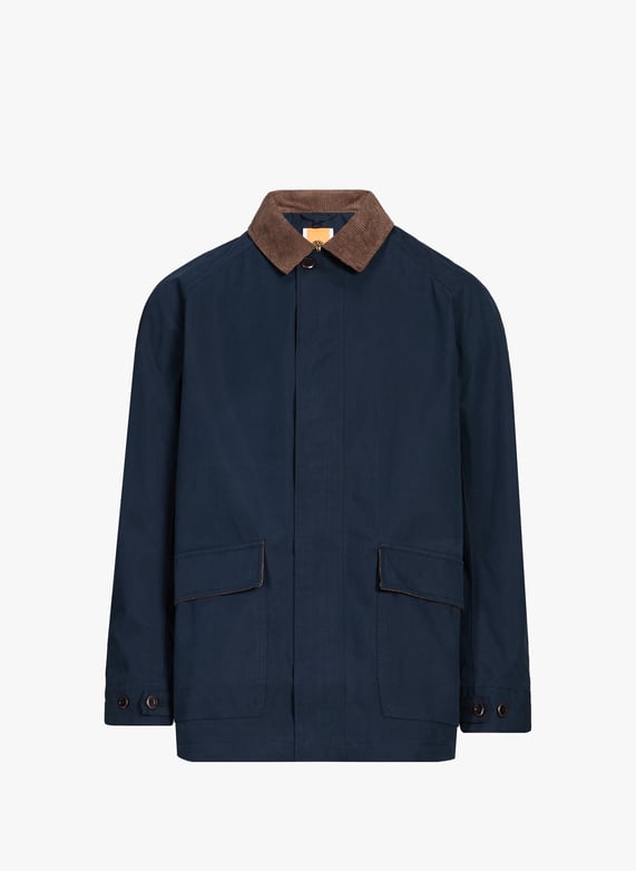 Blouson col classique en coton mélangé | Bleu by TIMBERLAND Blouson col classique en coton mélangé Bleu