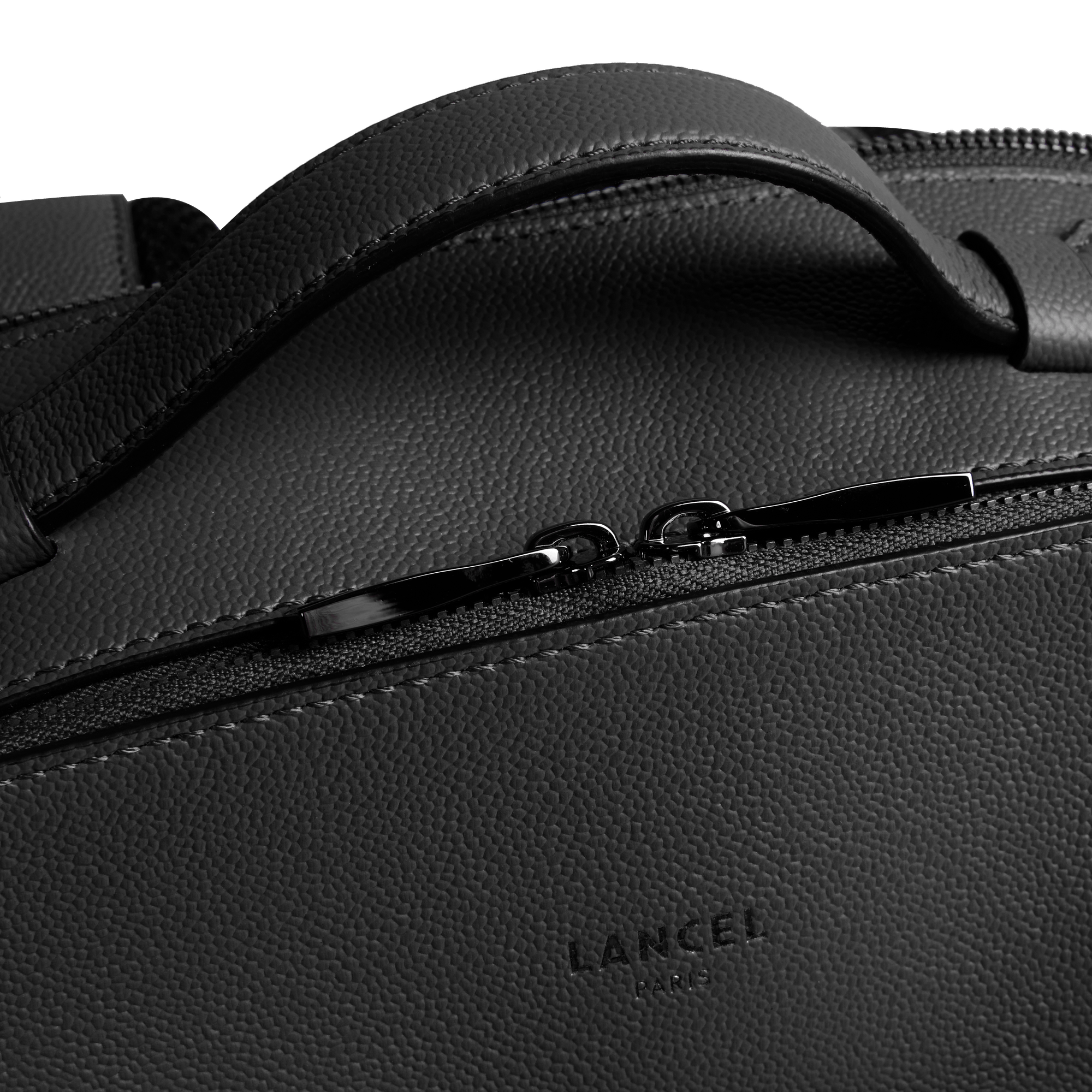 Sac à dos convertible charlie de lancel en cuir LANCEL Noir