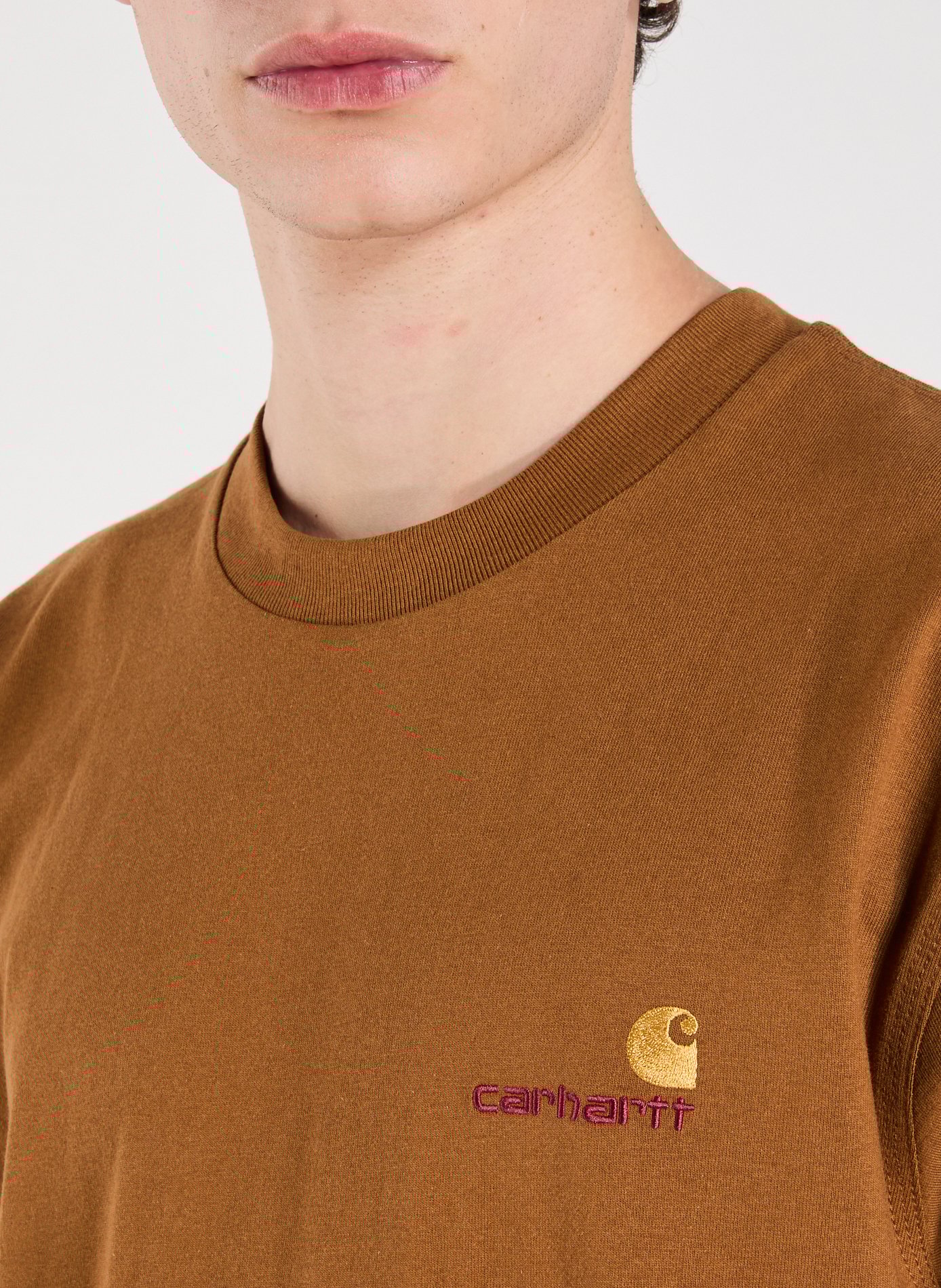 Classic Cotton T-Shirt CARHARTT WIP Brown