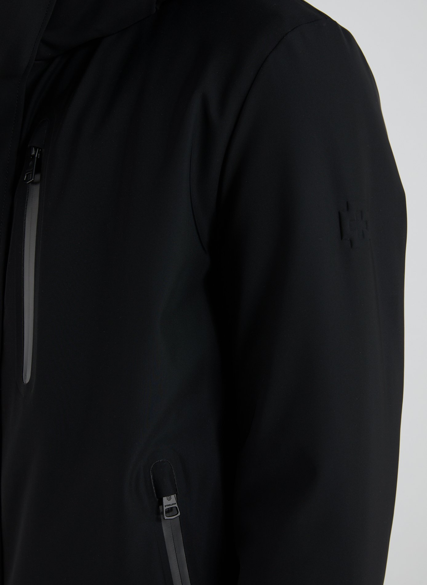 Straight hooded parka STRELLSON Black