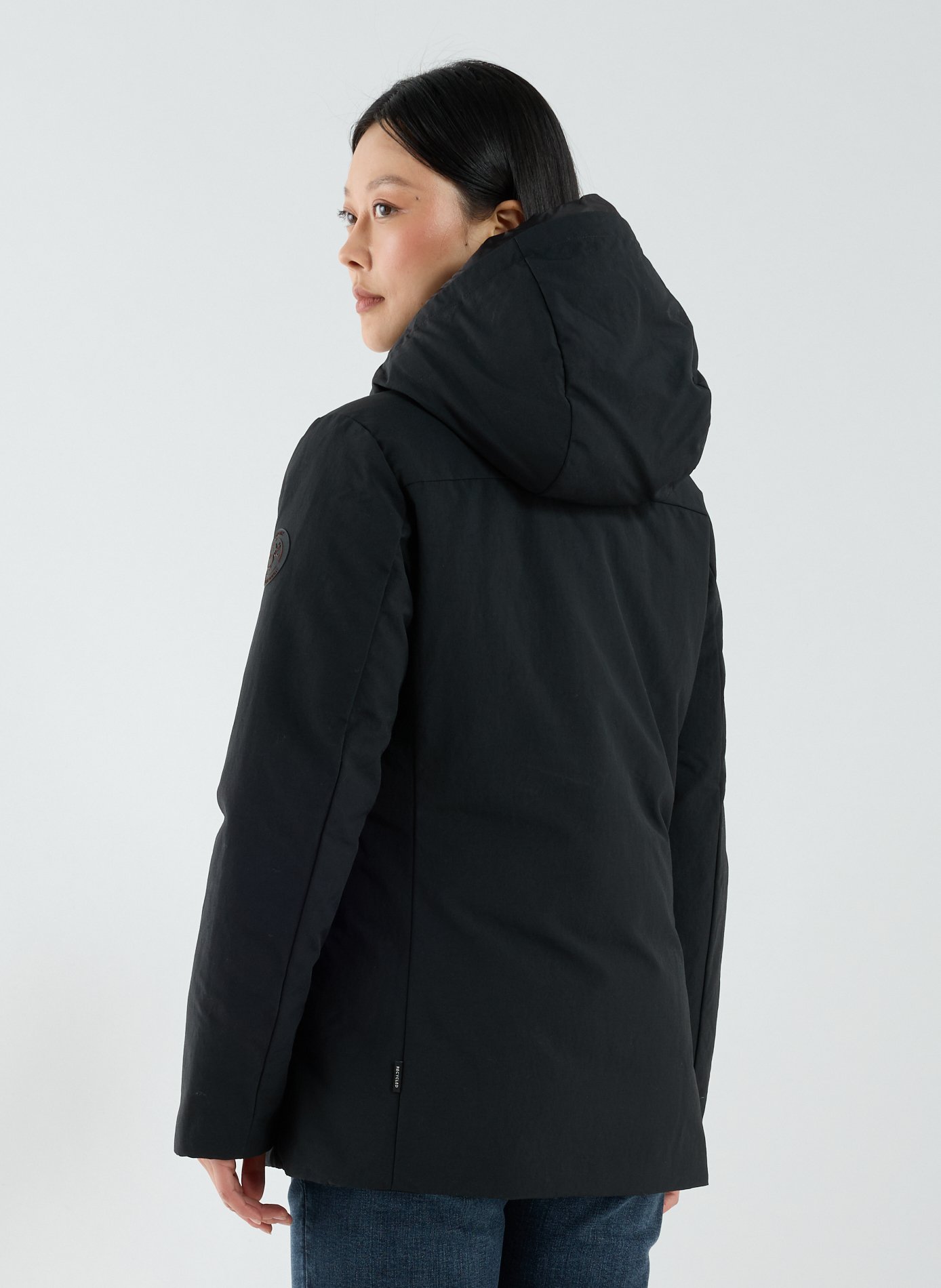 Straight hooded parka SAVE THE DUCK Black