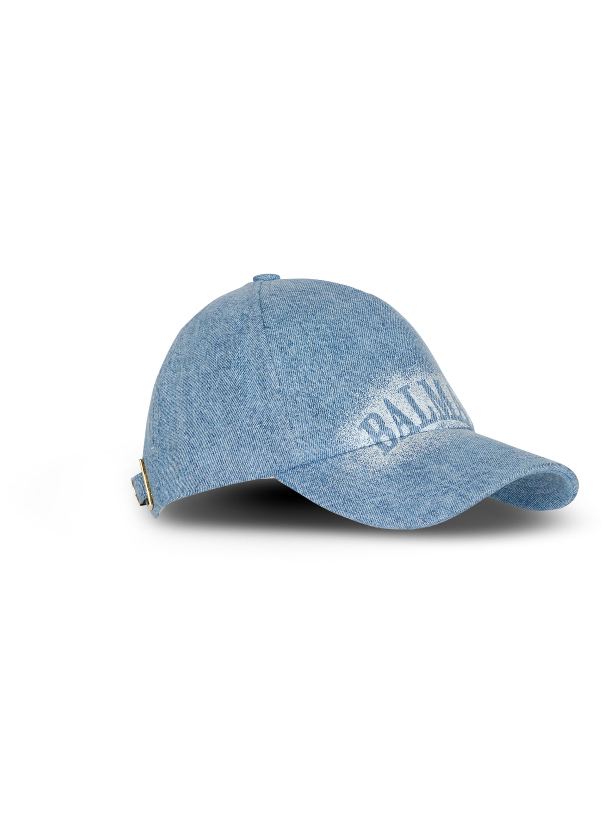Casquette en denim BALMAIN Bleu