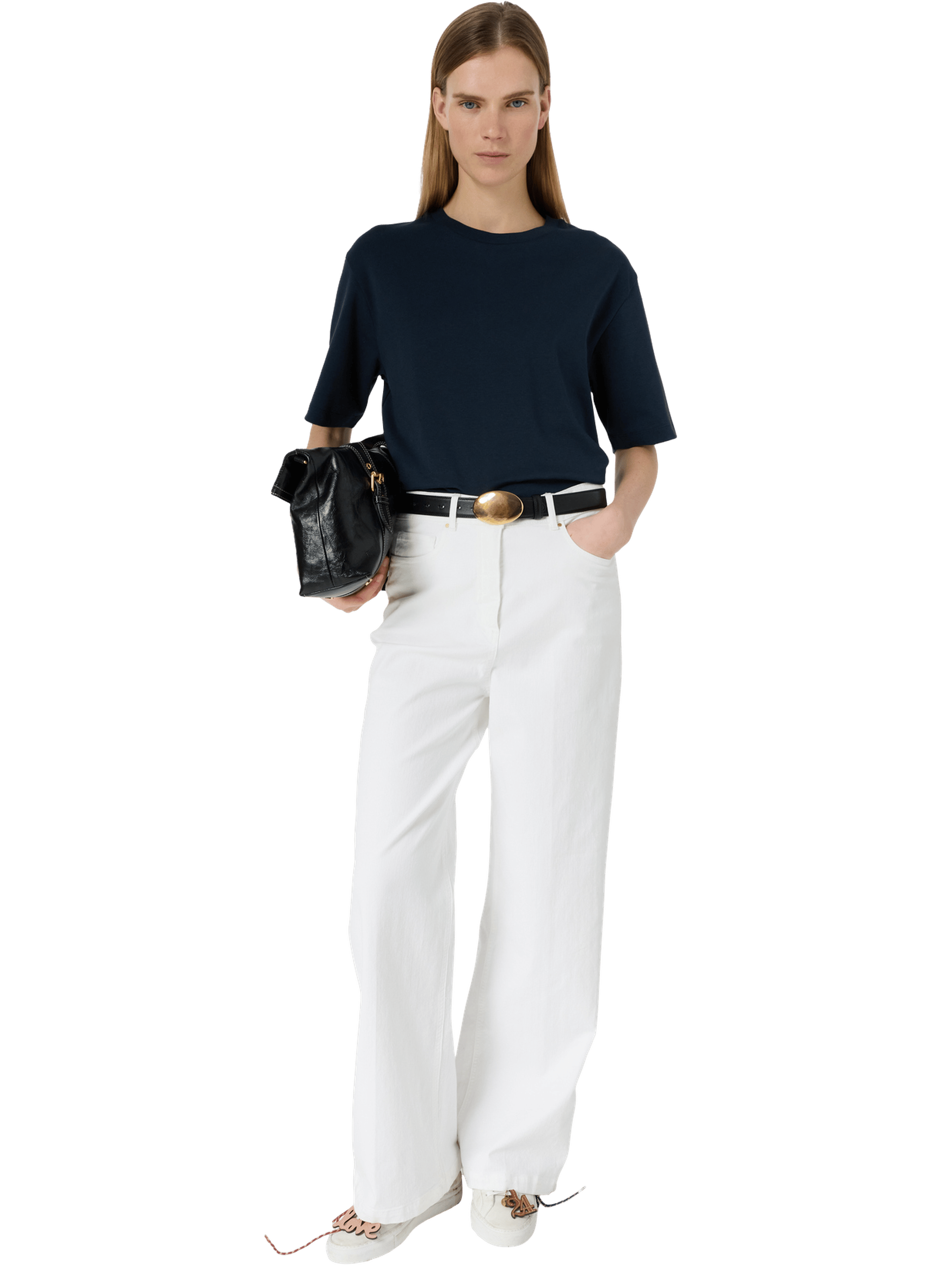 T-shirt uni en coton - mayae GERARD DAREL Bleu