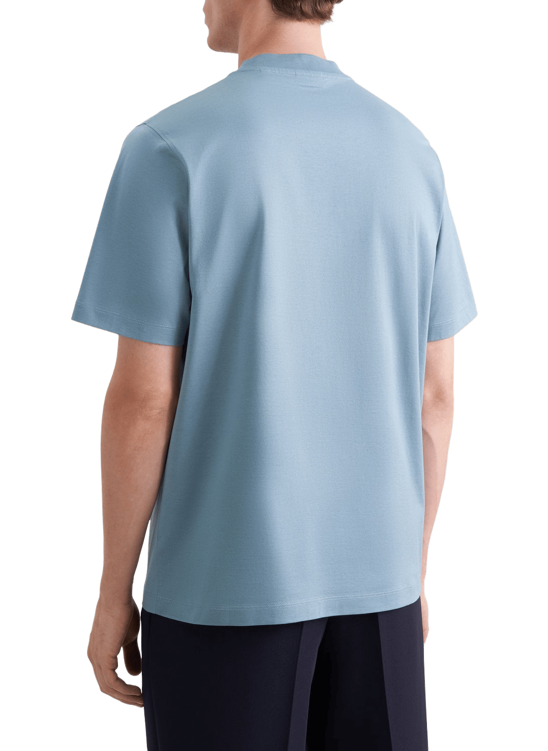 T-shirt uni à col rond en coton mélangé SEIDENSTICKER Vert