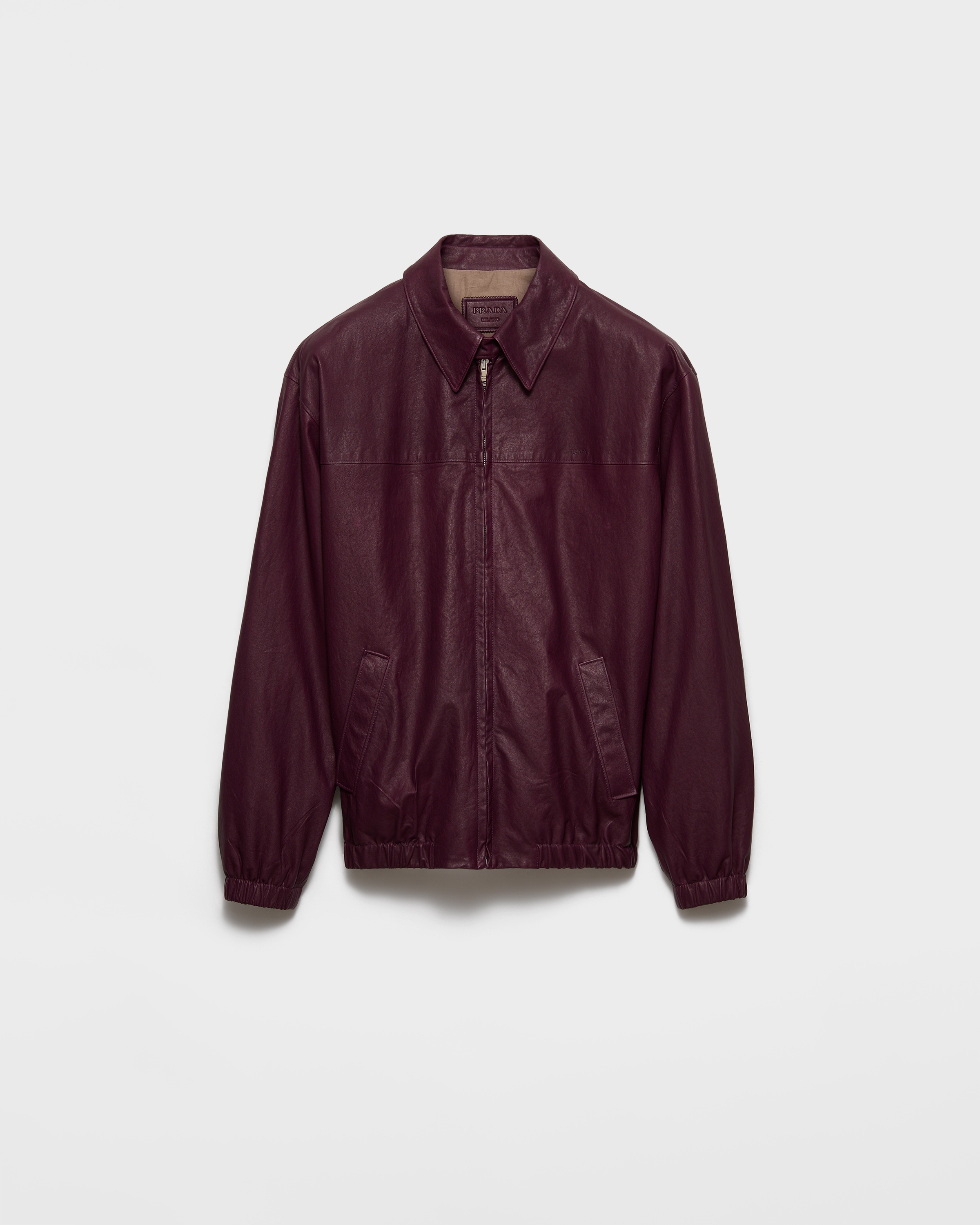 Veste en cuir nappa PRADA Violet