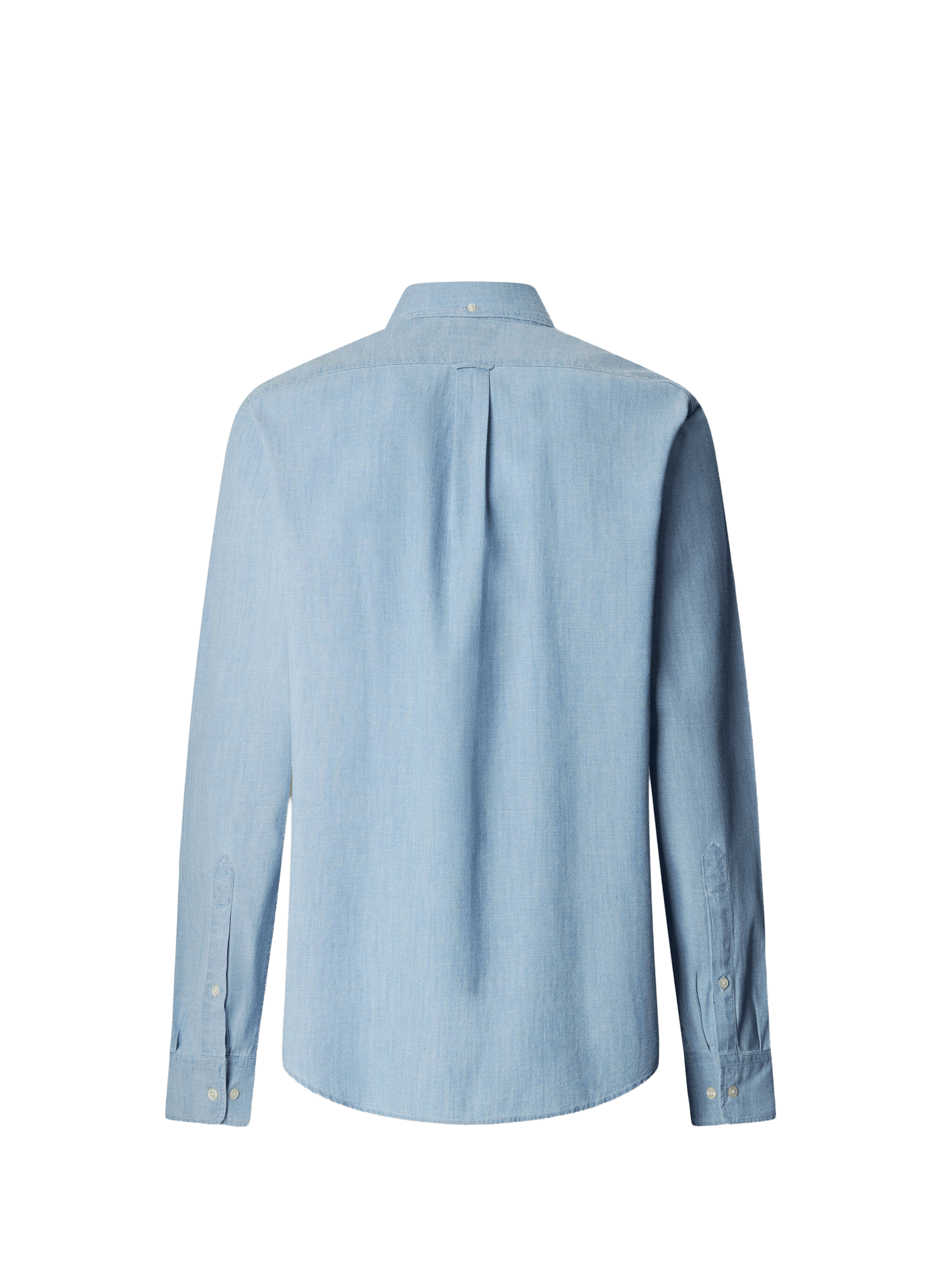 Cotton denim American collar shirt FACONNABLE Blue