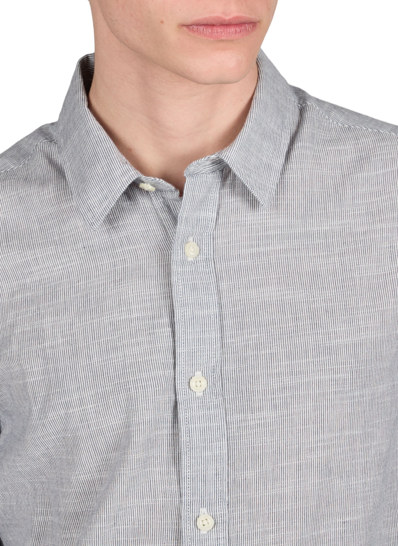 Linen shirt KNOWLEDGE COTTON Blue