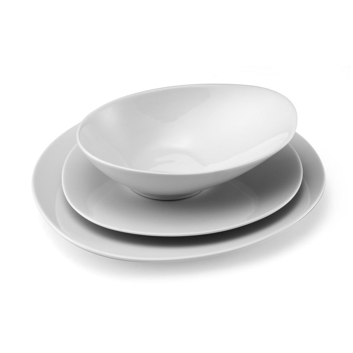 Sven - assiette dessert (lot de 6) MEDARD DE NOBLAT Blanc