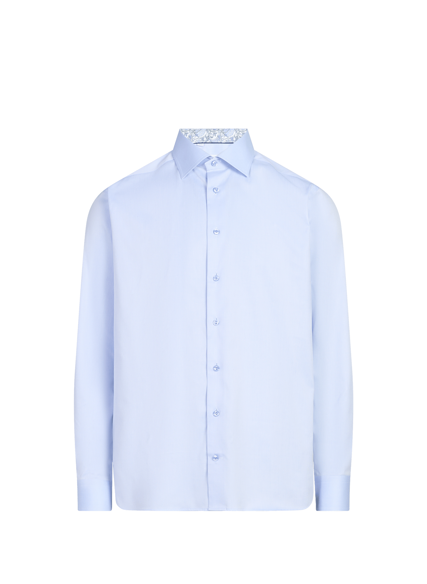Cotton poplin shirt ETON Blue