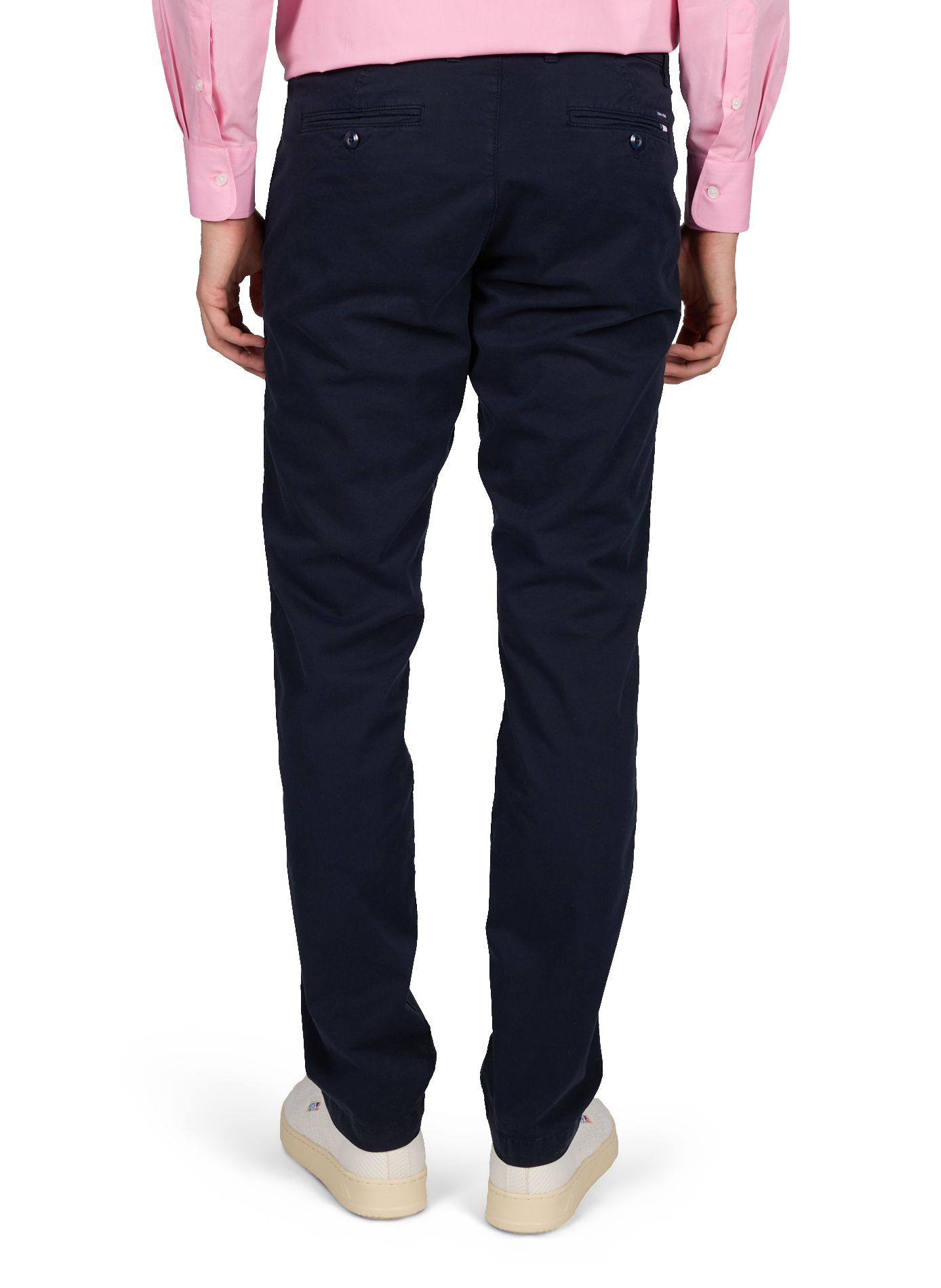 Pantalon droit chino uni EDEN PARK Bleu