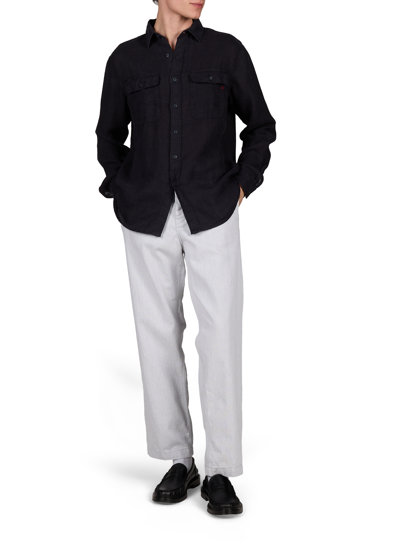Wollhose mit geradem Schnitt REPLAY Beige