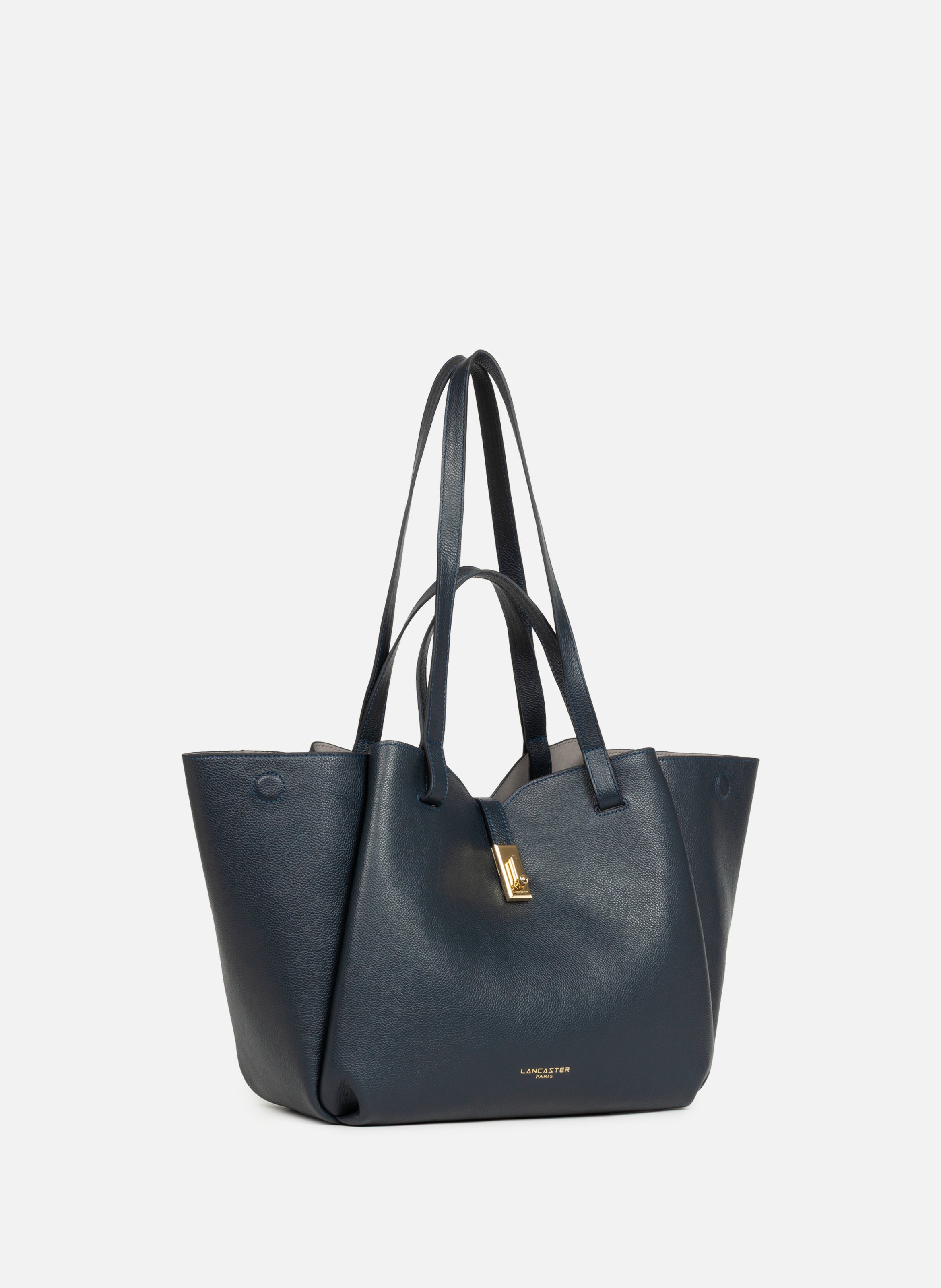 Grand sac cabas épaule - milano horizon LANCASTER Bleu