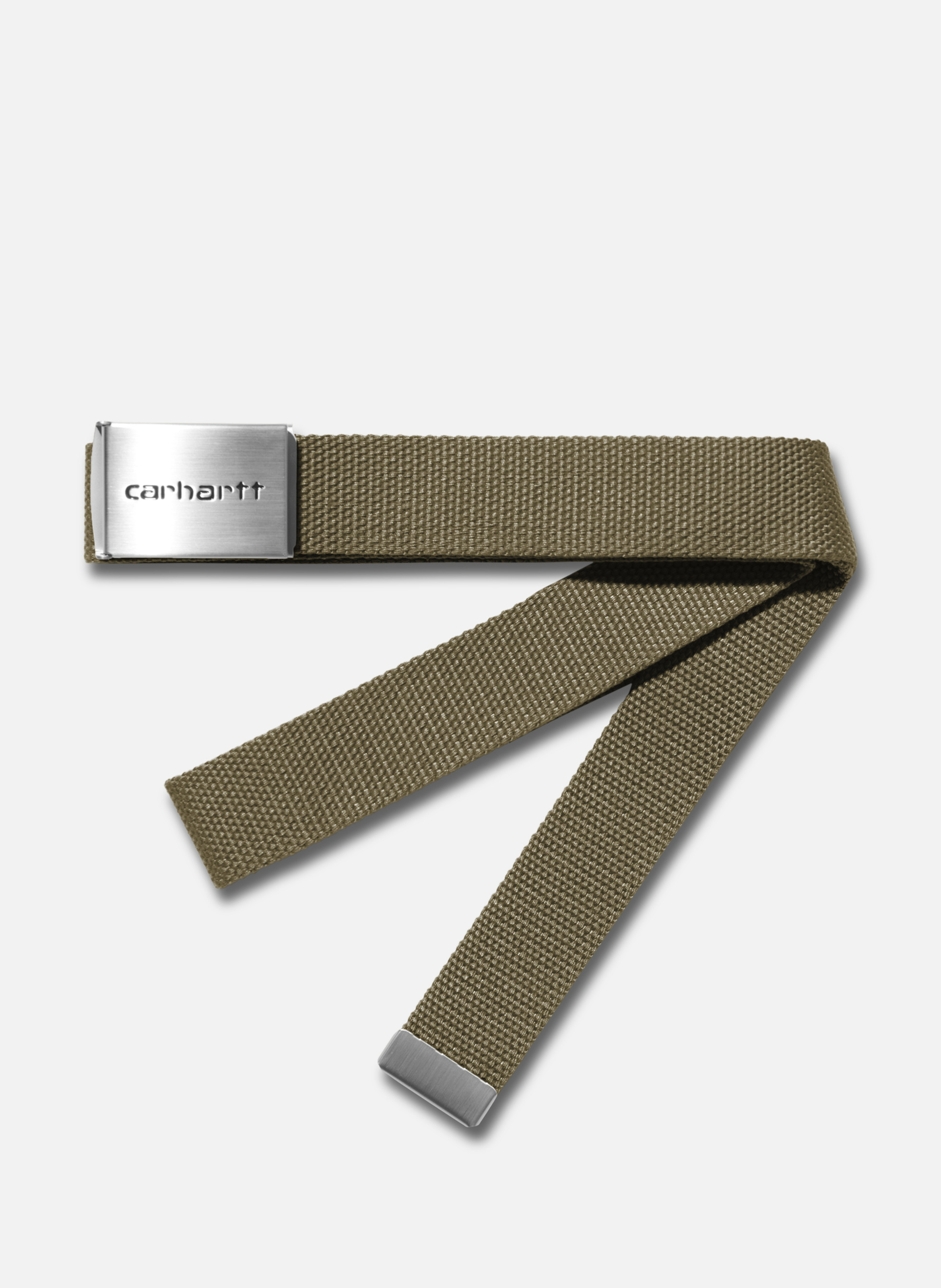 Ceinture clip belt chrome CARHARTT WIP Marron