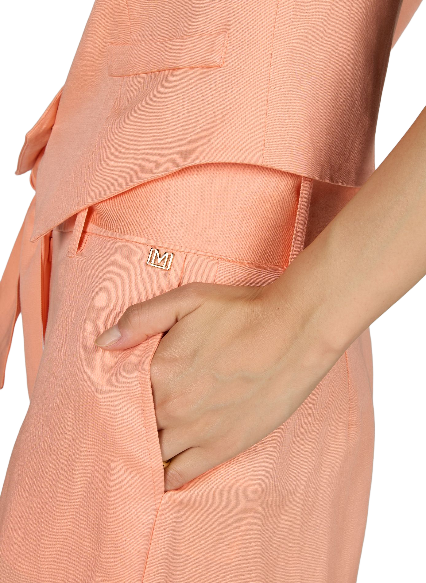 Kurze, lockere Hose mit mittelhoher Taille zum Binden GUESS Rosa