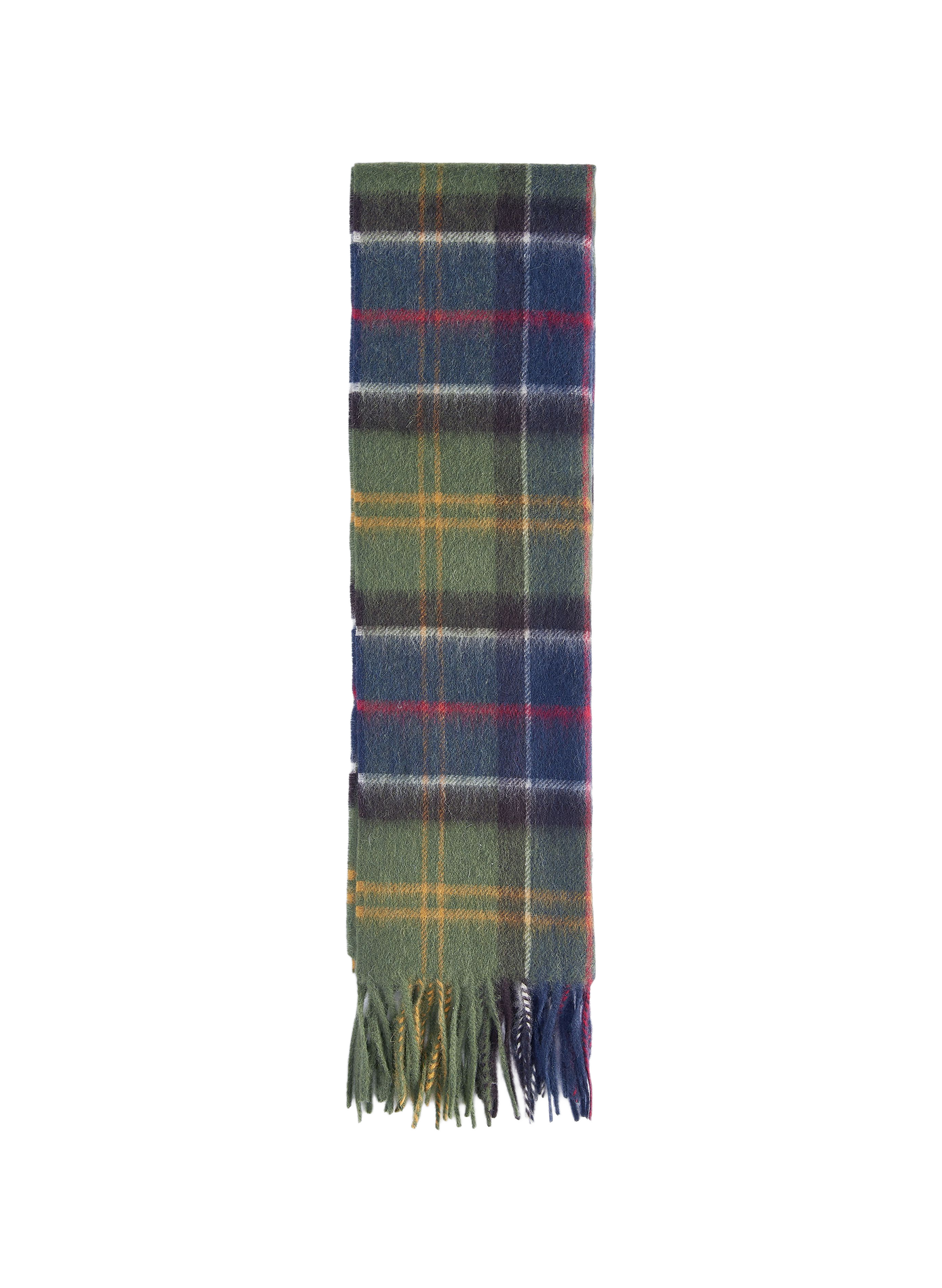 Tartan wool and cashmere scarf BARBOUR Multicolour