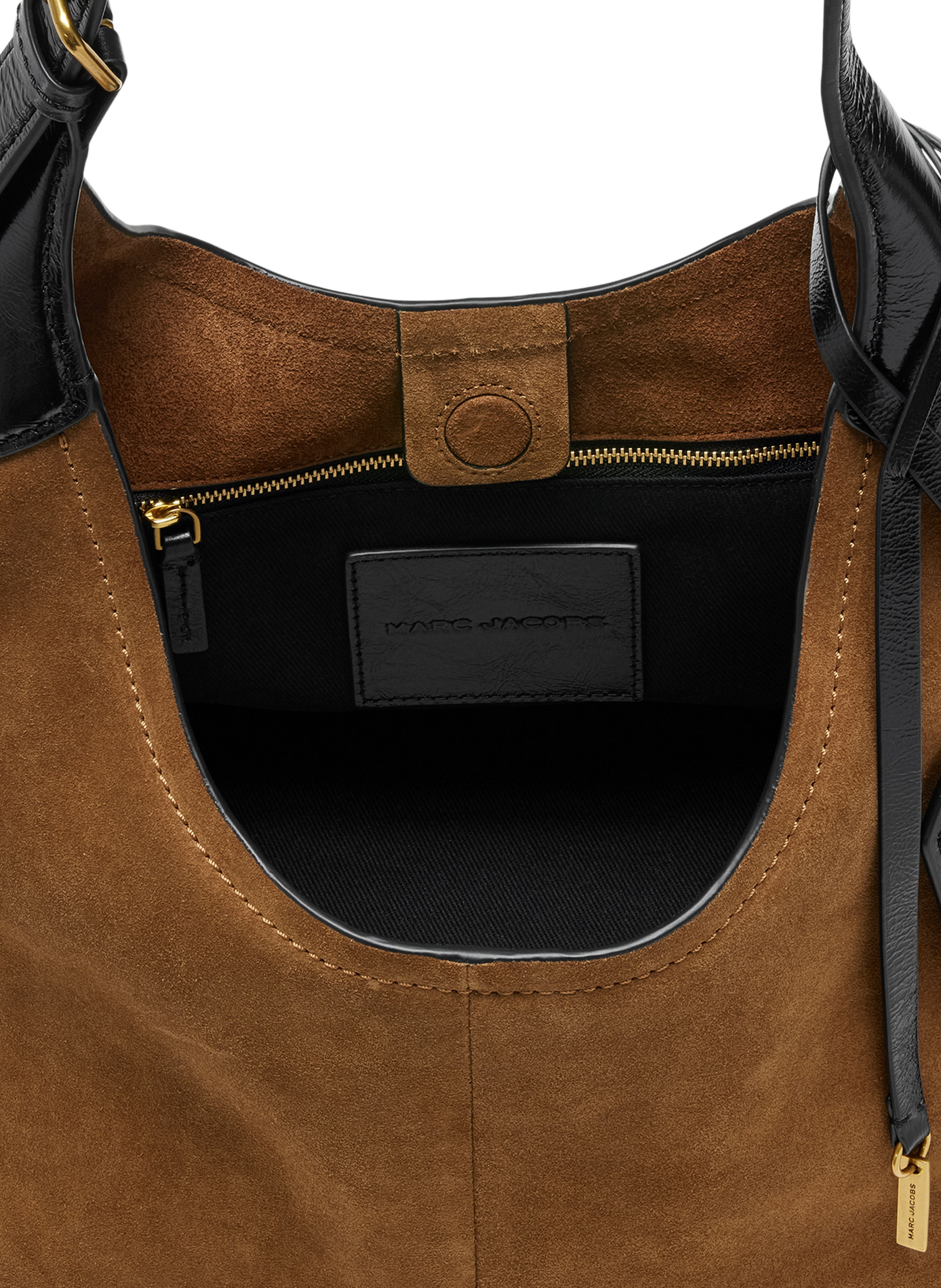 Sac épaule The Belted Sack en cuir daim MARC JACOBS Marron