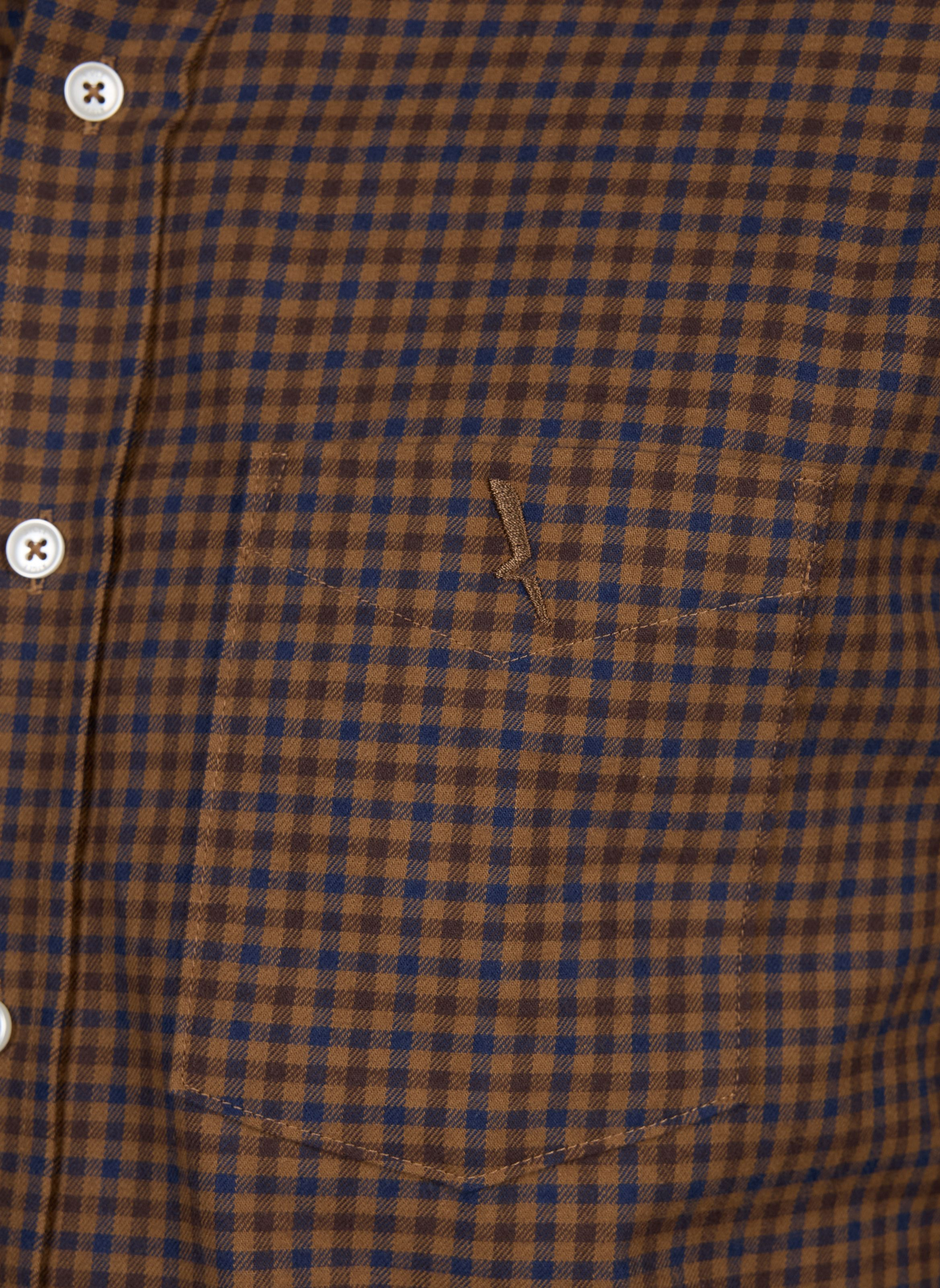 Chemise droite en coton  AIGLE Marron