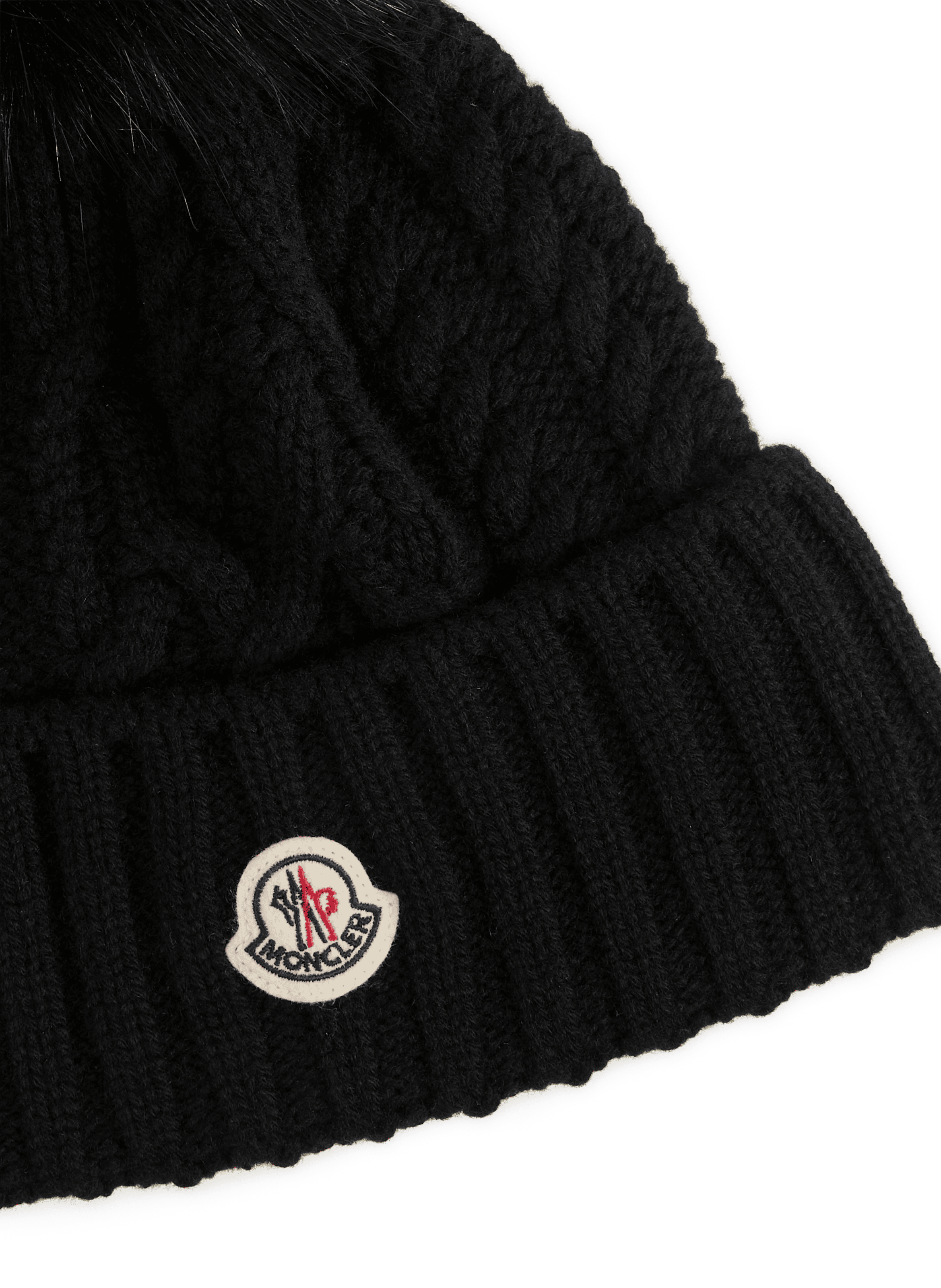 Bonnet en laine et cachemire mélangés MONCLER Noir