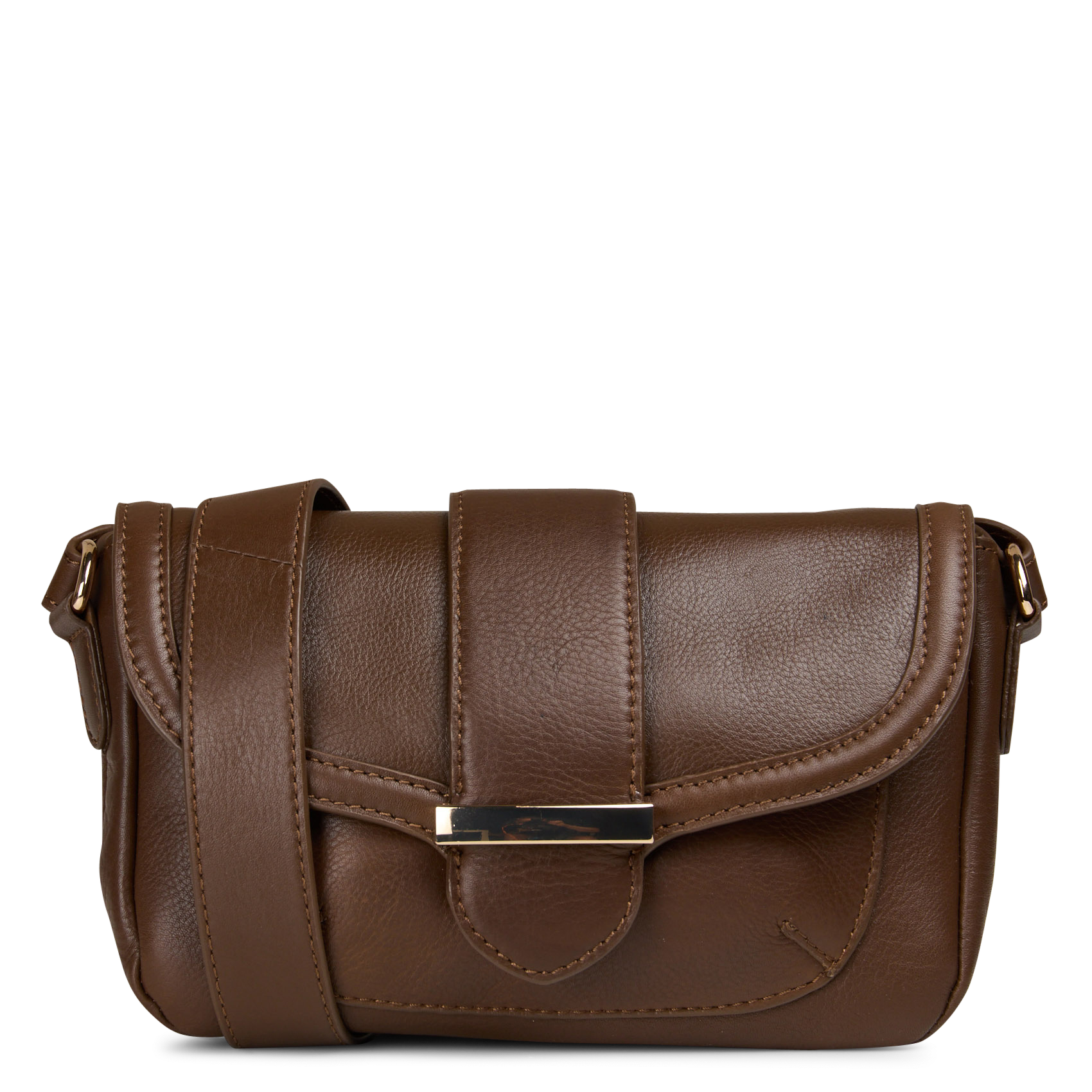 Sac bandoulière en cuir de vache marcel MAISON 123 Kaki