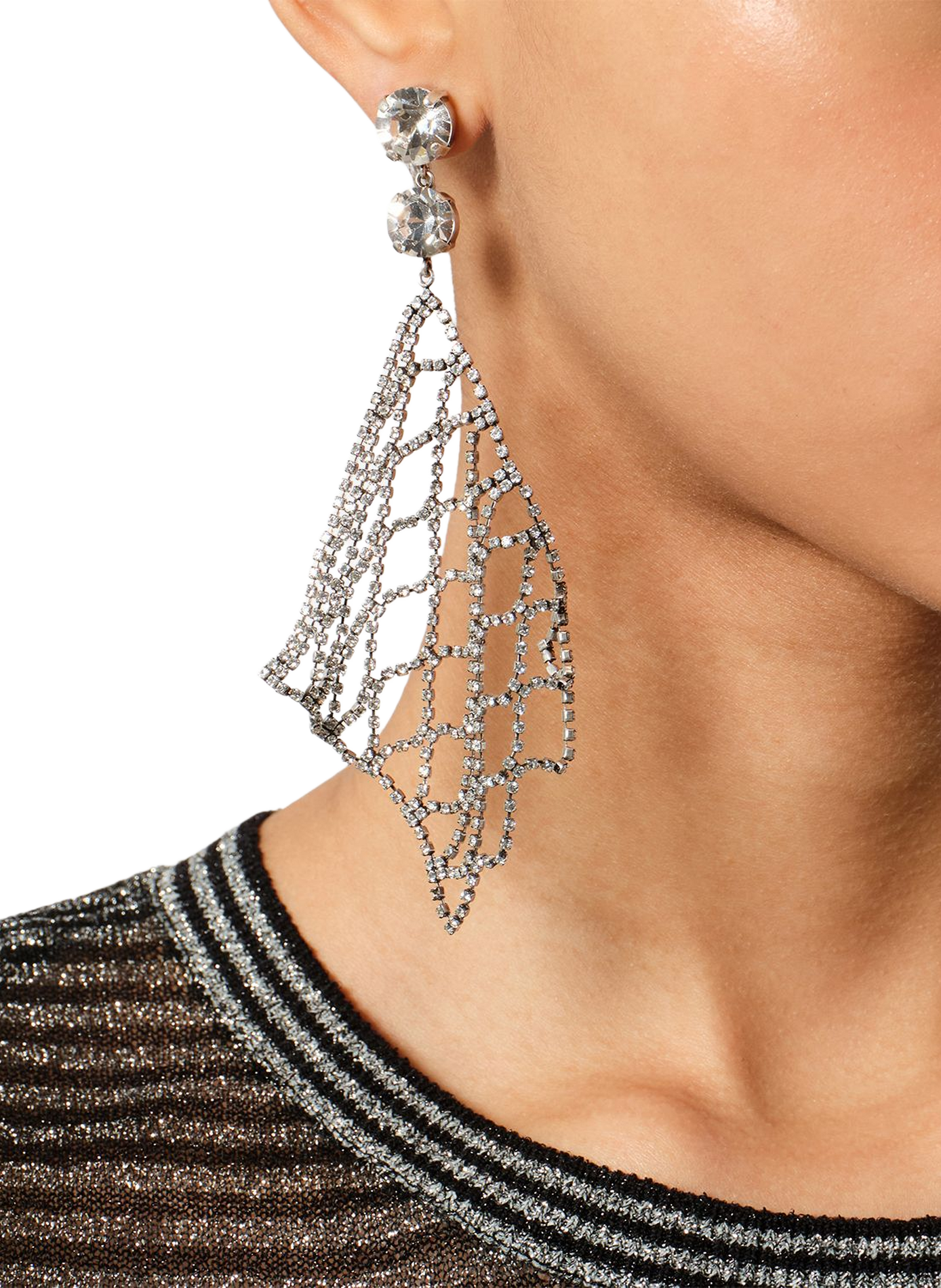 Boucles d'oreilles Thalia asymétriques ISABEL MARANT Transparent