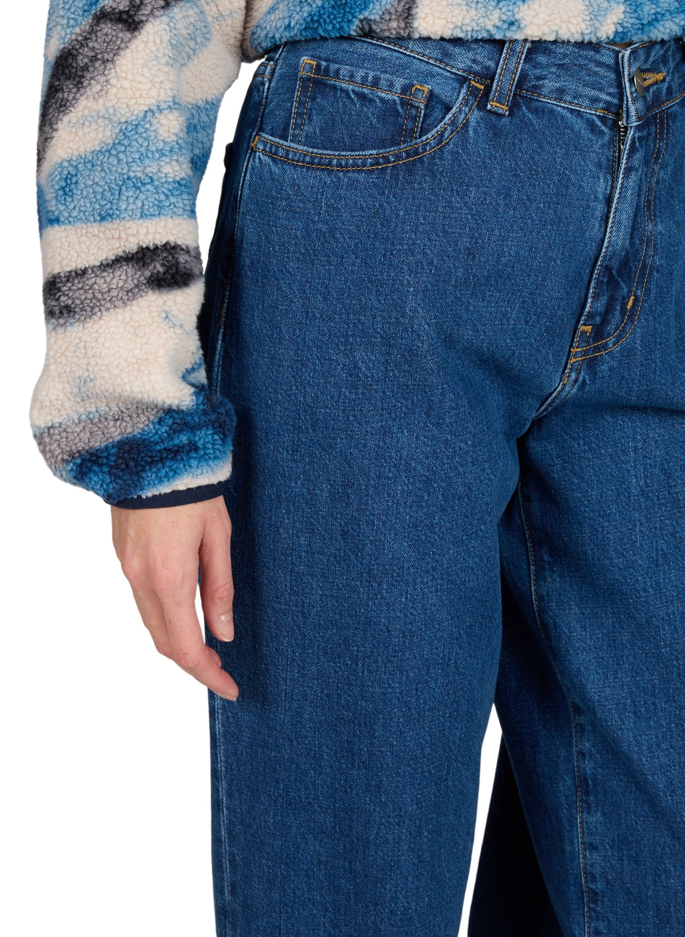 Straight Wide Leg Jeans CARHARTT WIP Blue