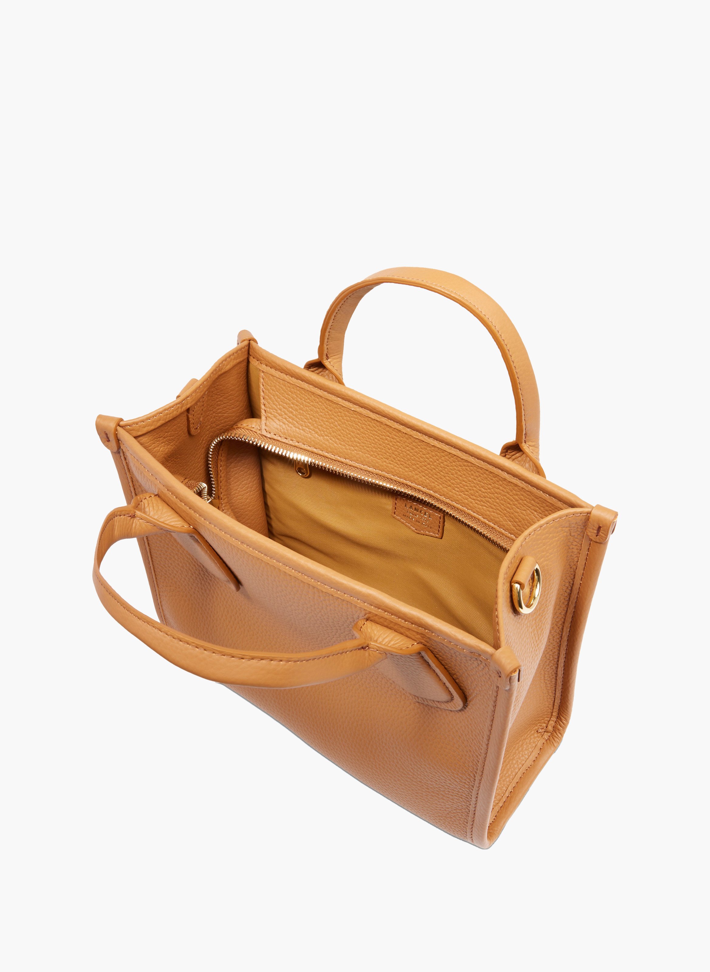 Sac cabas zippé s jour de lancel en cuir LANCEL Marron