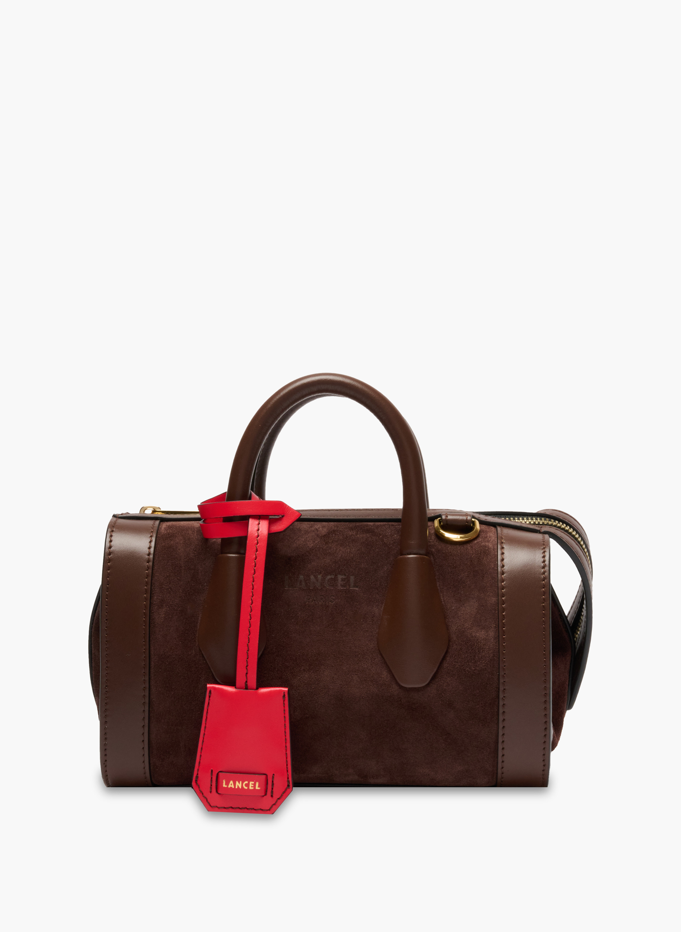 Mini sac bowling bcbg de lancel en cuir LANCEL Marron