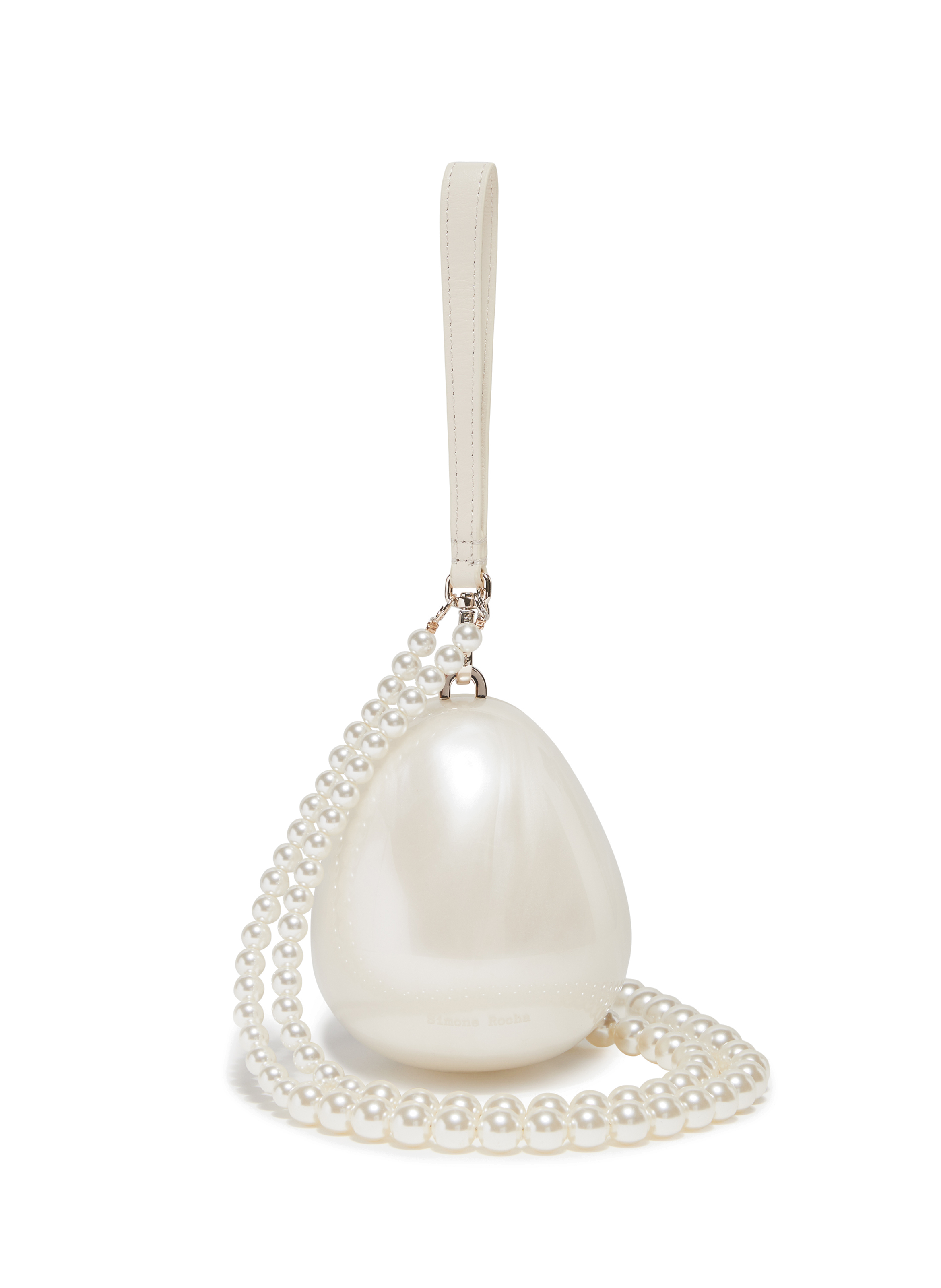 Micro Egg pearl bag SIMONE ROCHA Beige