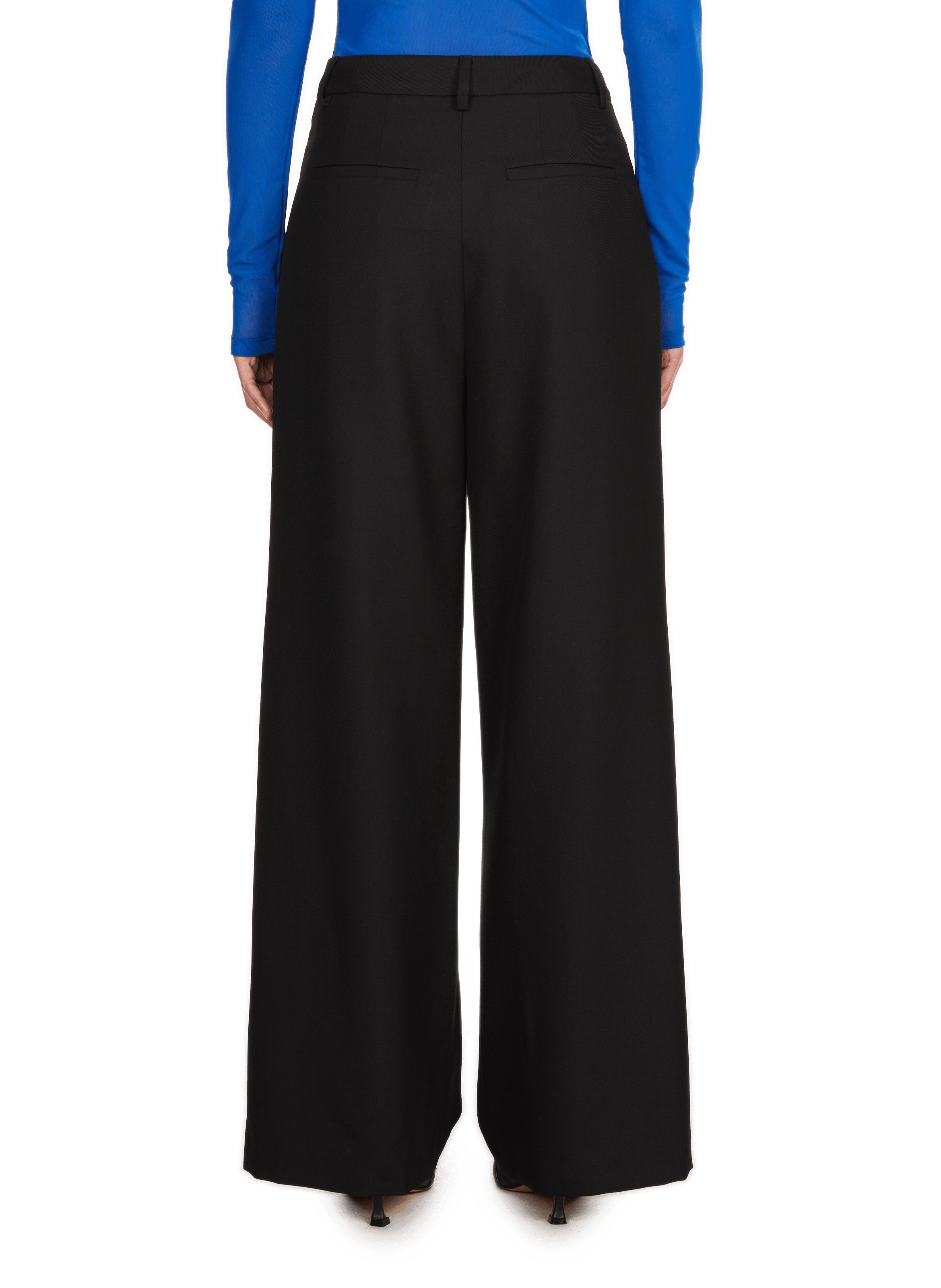 High-waisted wide-leg trousers SAISON 1865 Black