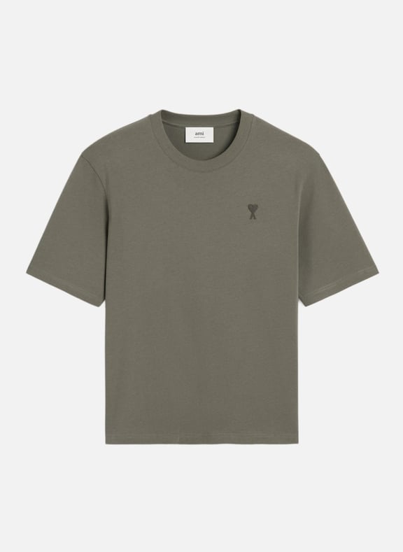 T-shirt ami de coeur ton sur ton unisexe Gris by AMI PARIS AMI PARIS T-shirt ami de coeur ton sur ton unisexe Gris