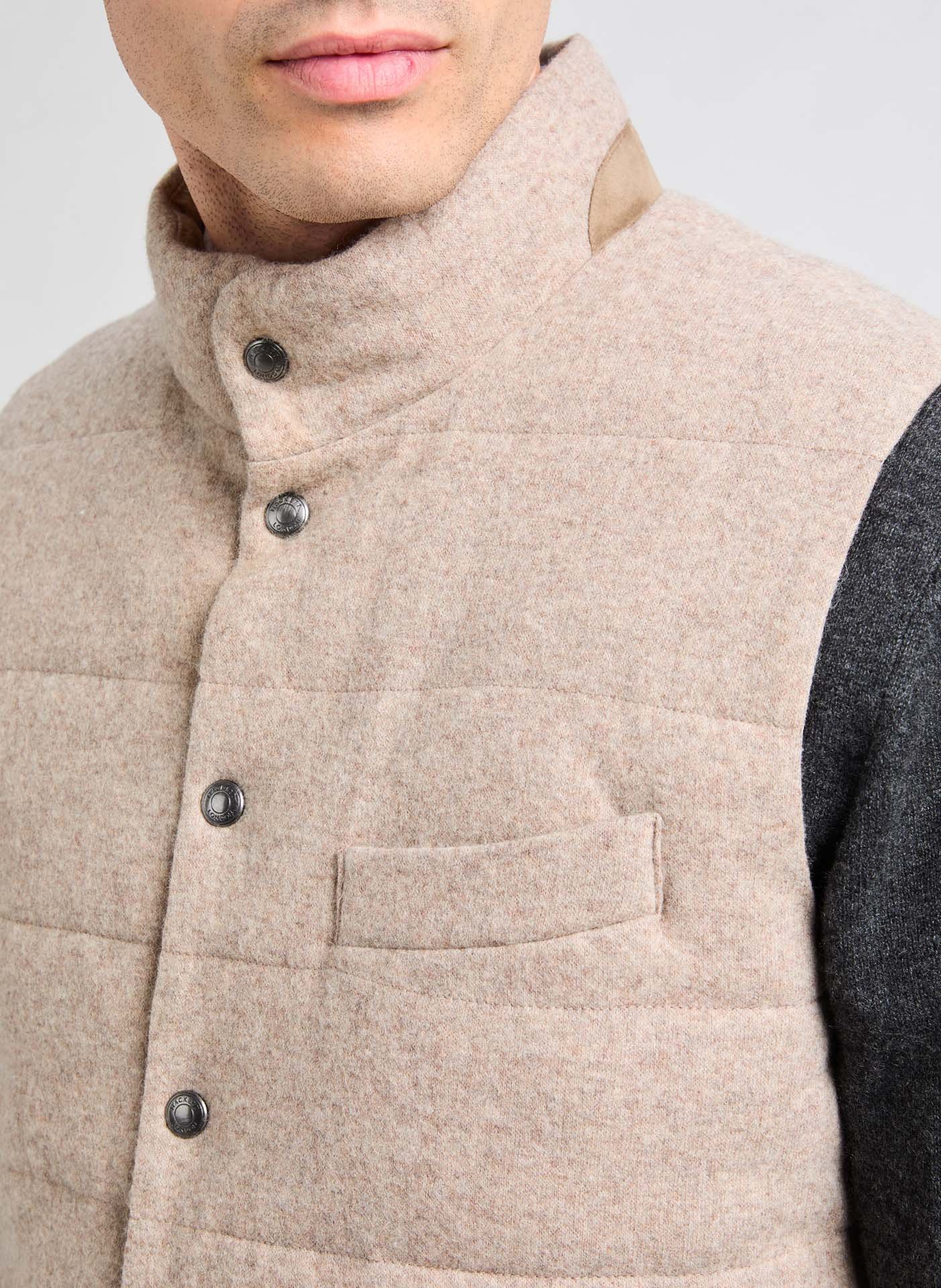 Doudoune sans manches HACKETT Beige