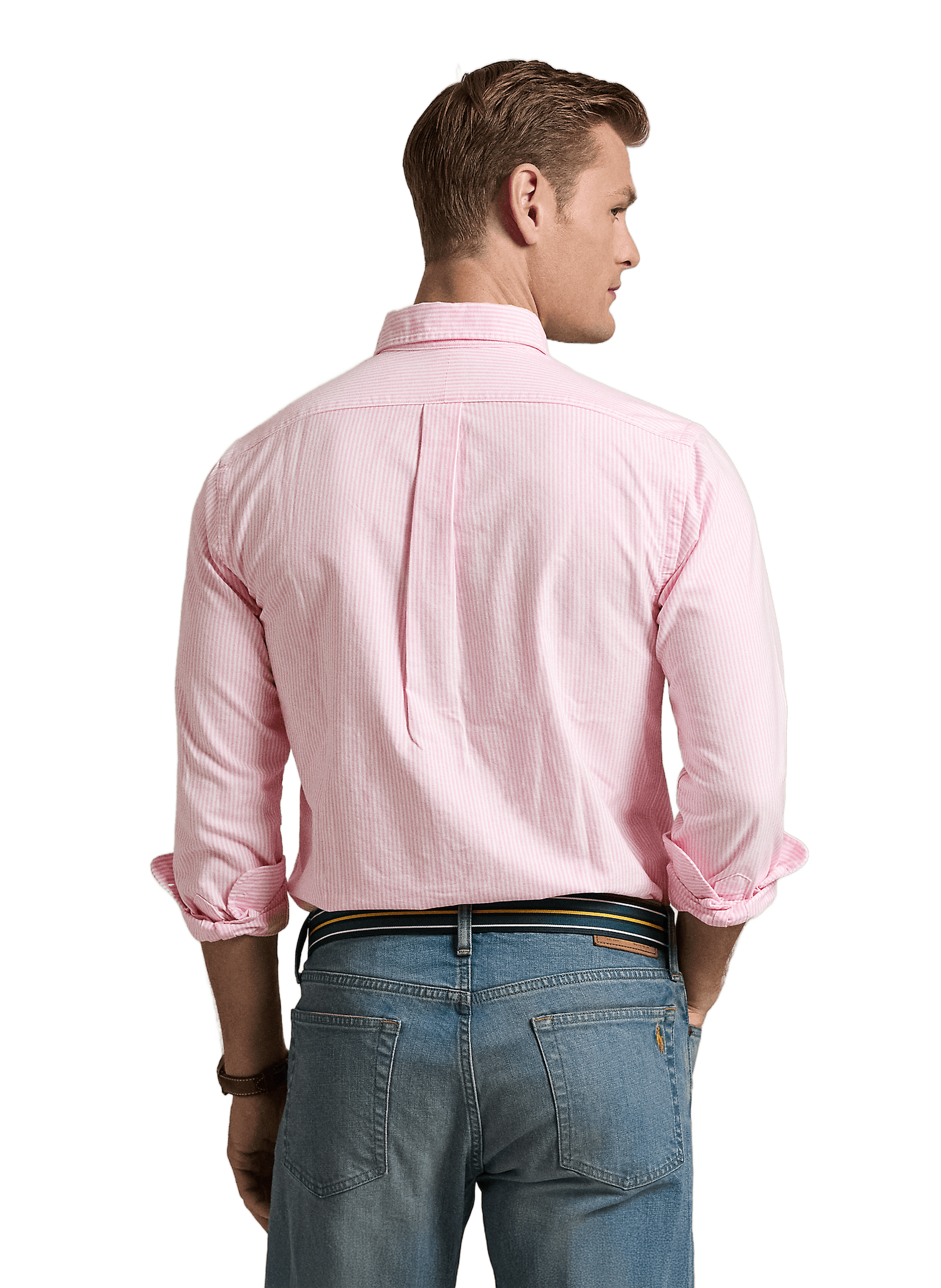 Chemise à rayures en coton  POLO RALPH LAUREN Rose