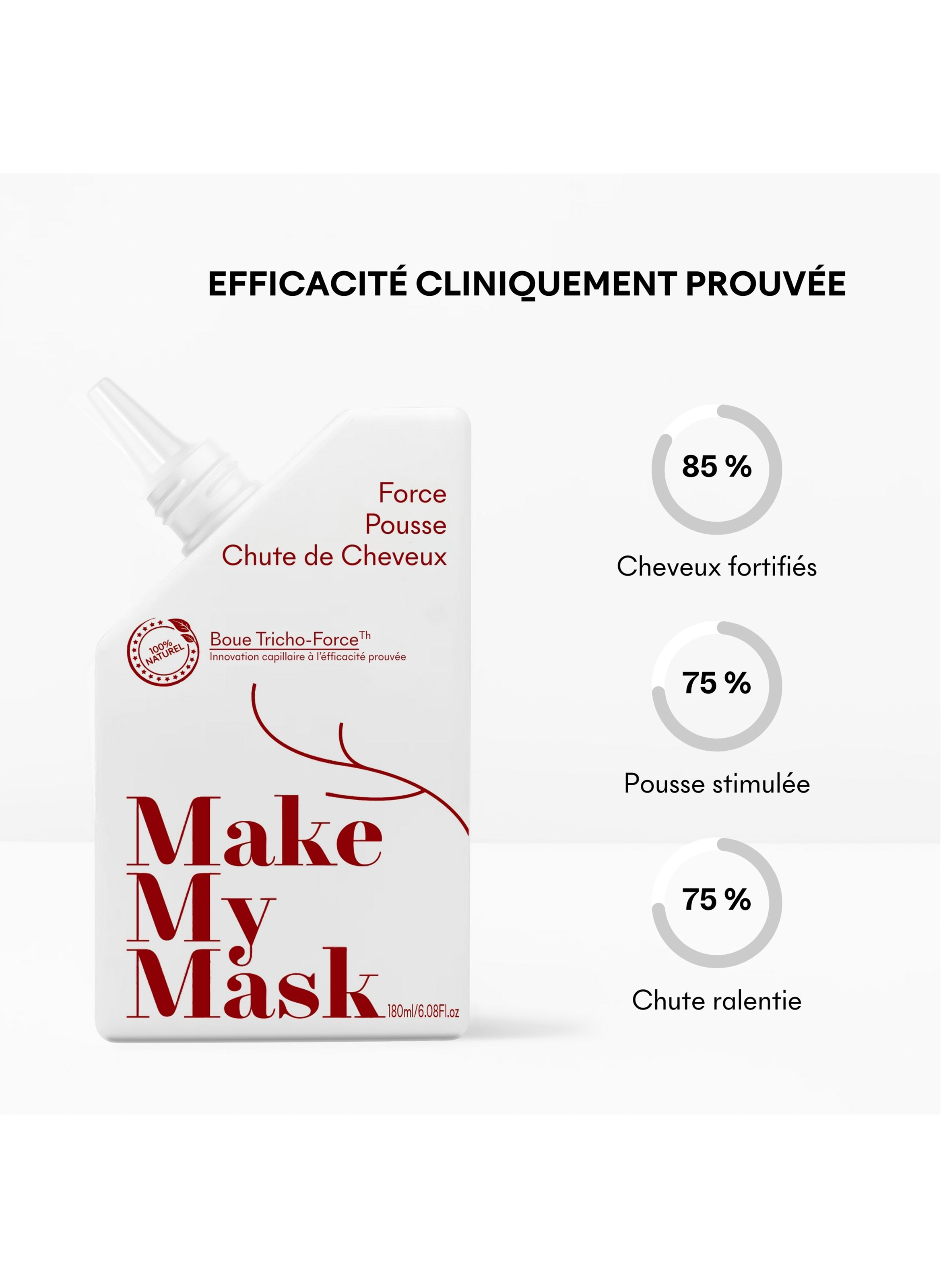 Boue Tricho-Force - Antichute MAKE MY MASK No color