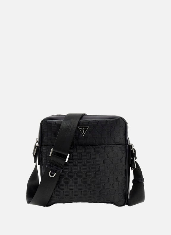 Logo G-Wave shoulder bag Black by GUESS GUESS Logo G-Wave shoulder bag Black