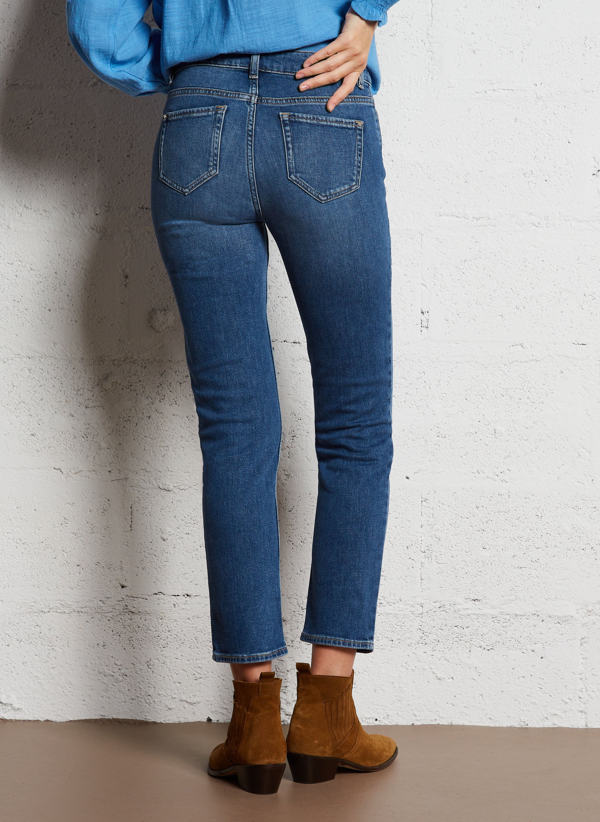 Jean slim en coton lou MAISON 123 Bleu