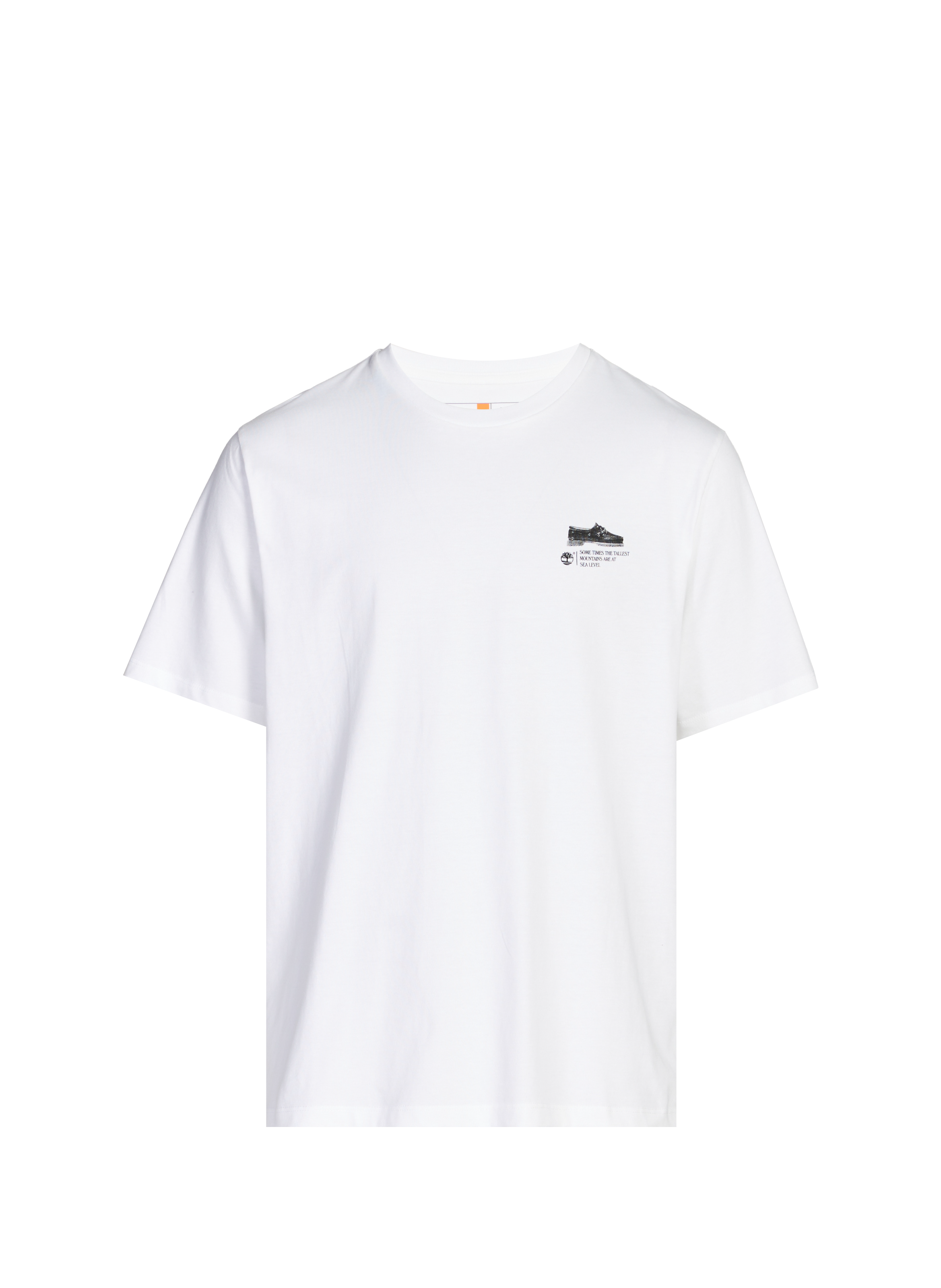 Biker-style cotton t-shirt TIMBERLAND White