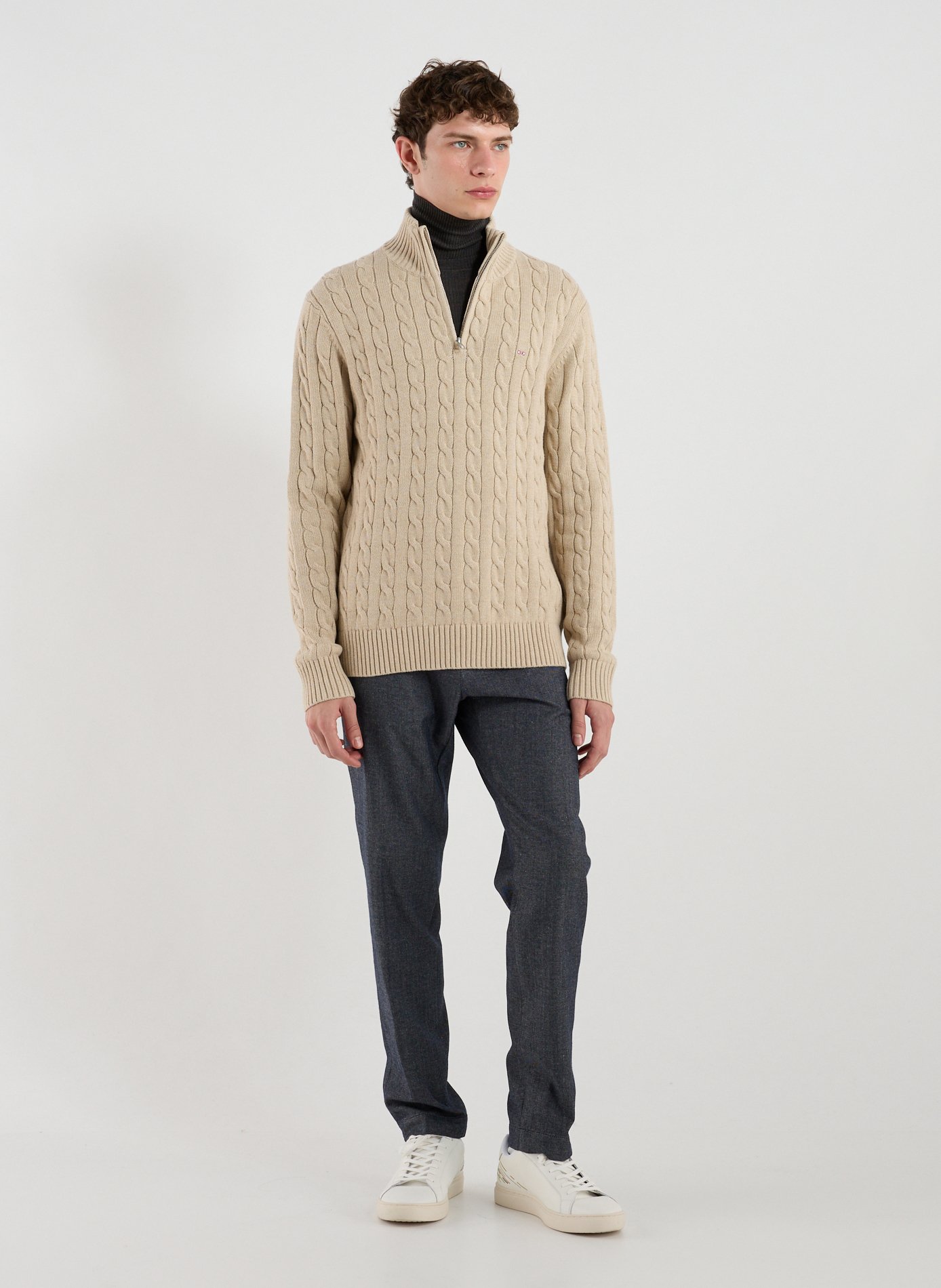 Slim pants in cotton and virgin wool blend JACOB COHEN Blue