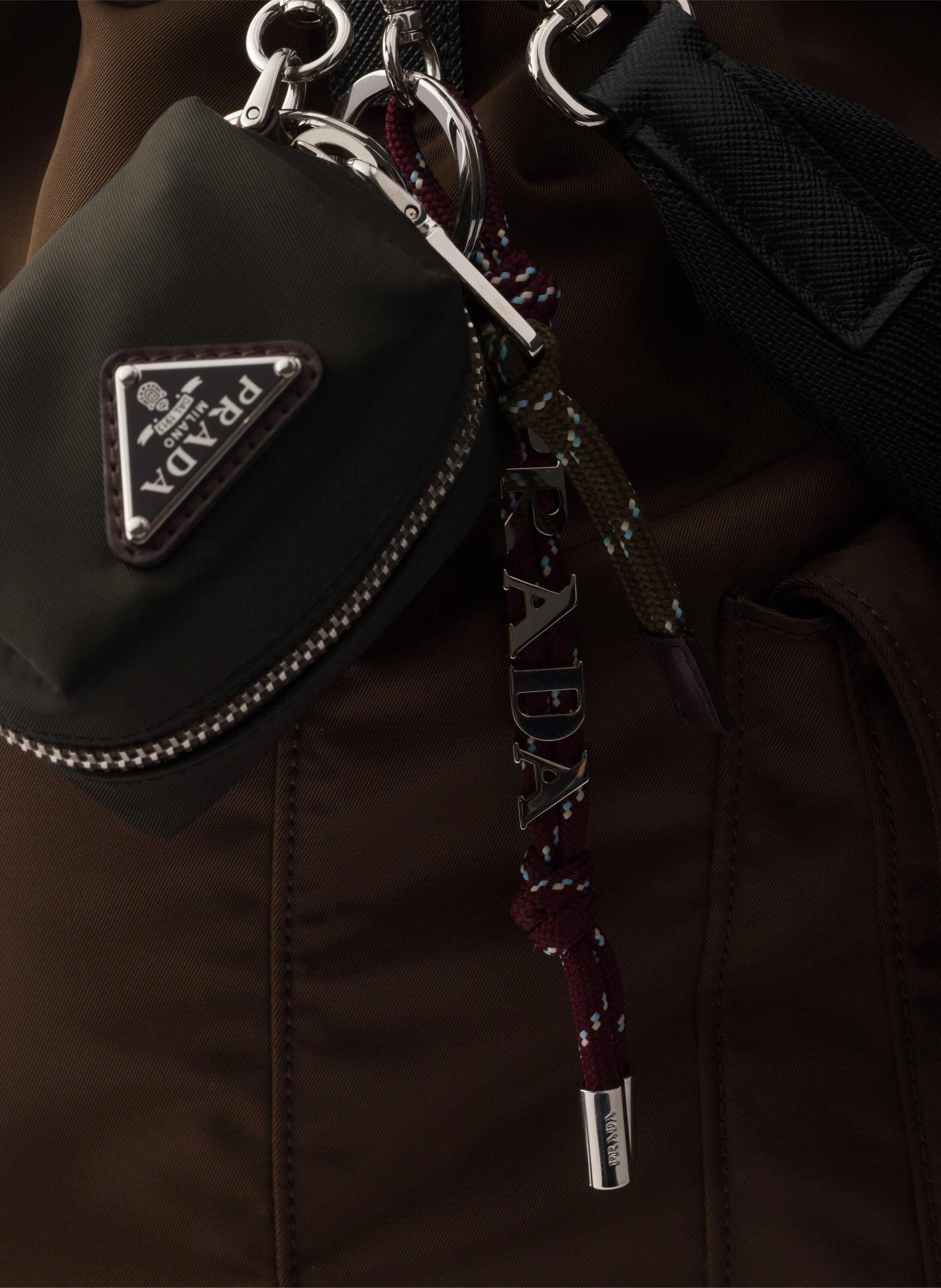 Charm porte-clés prada speedrock en re-nylon PRADA Vert