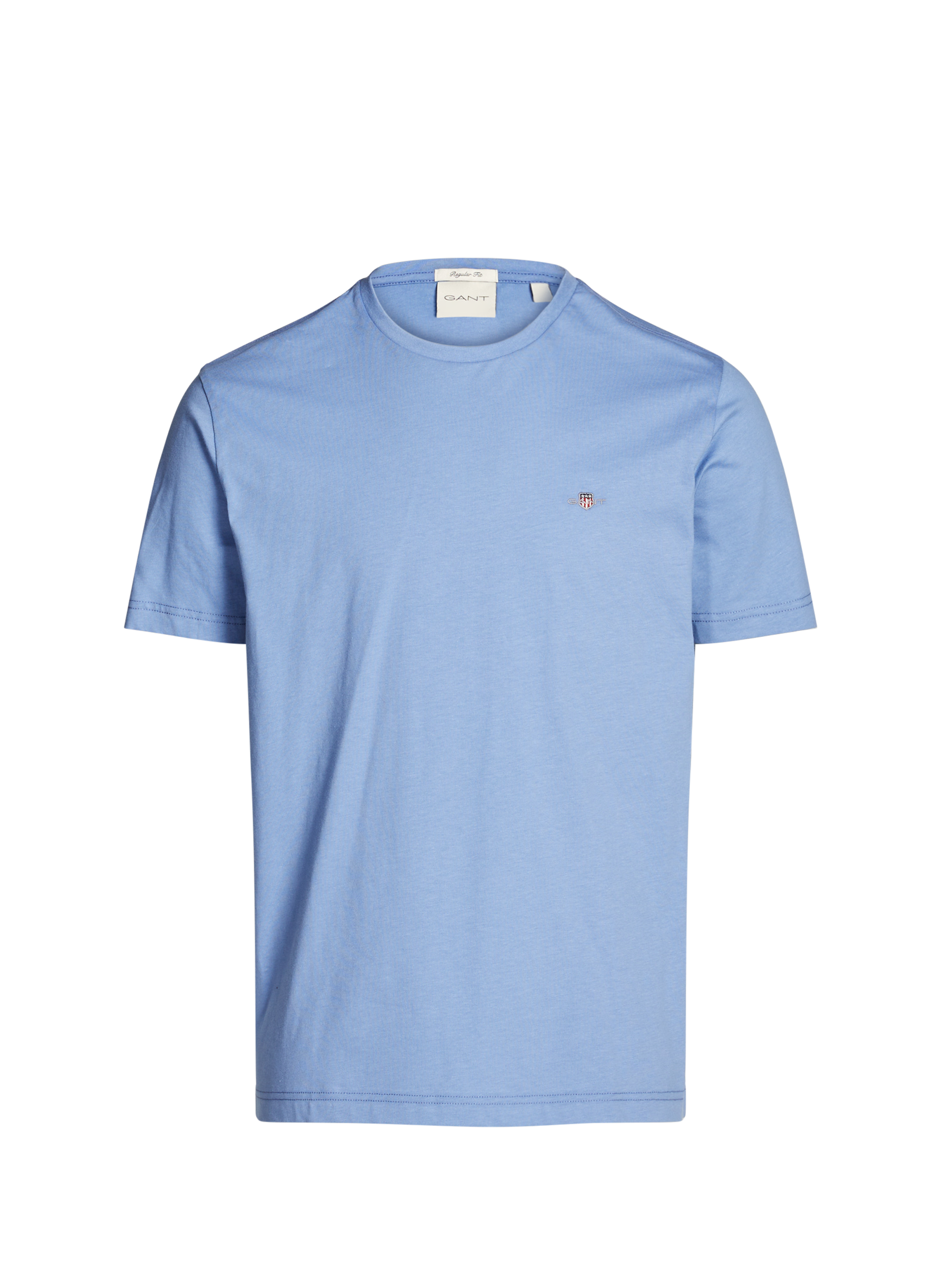 GANT Plain Cotton T-shirt Blue