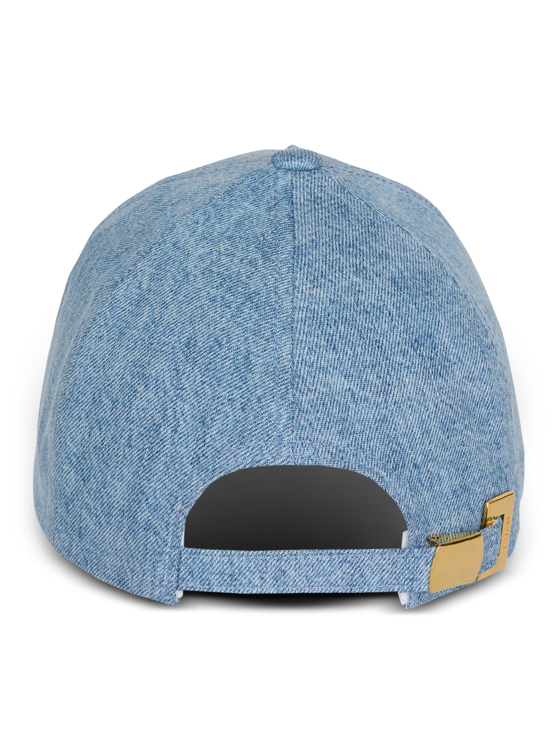 Casquette en denim BALMAIN Bleu